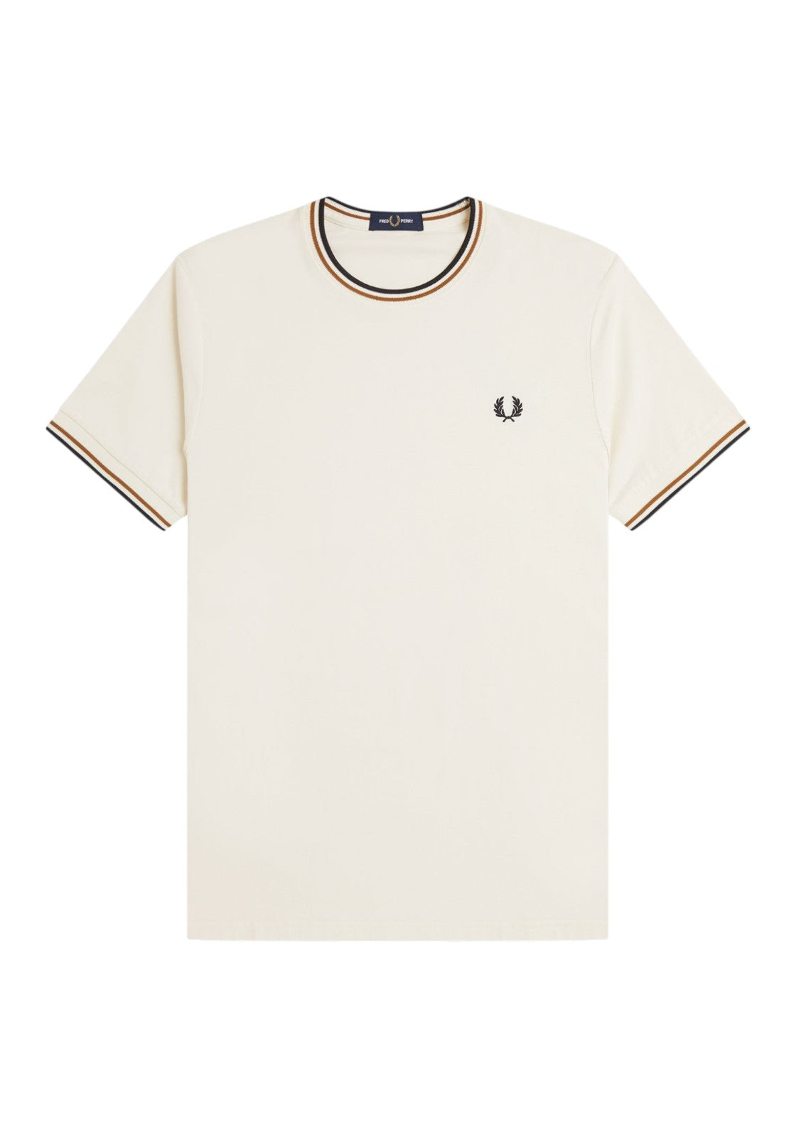 T-SHIRT E CANOTTE Panna/nero Fred Perry