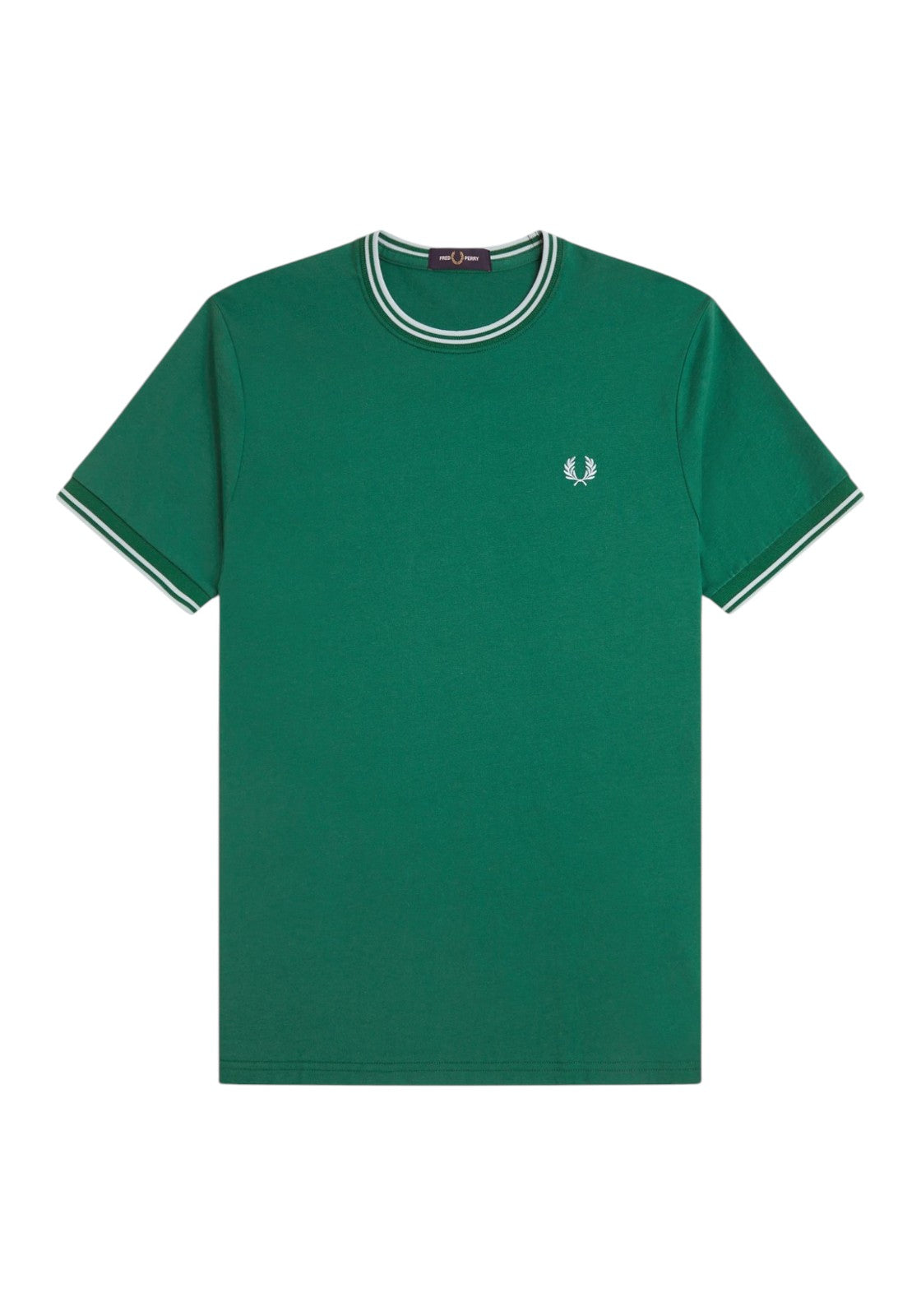 T-SHIRT E CANOTTE Verde/bianco Fred Perry