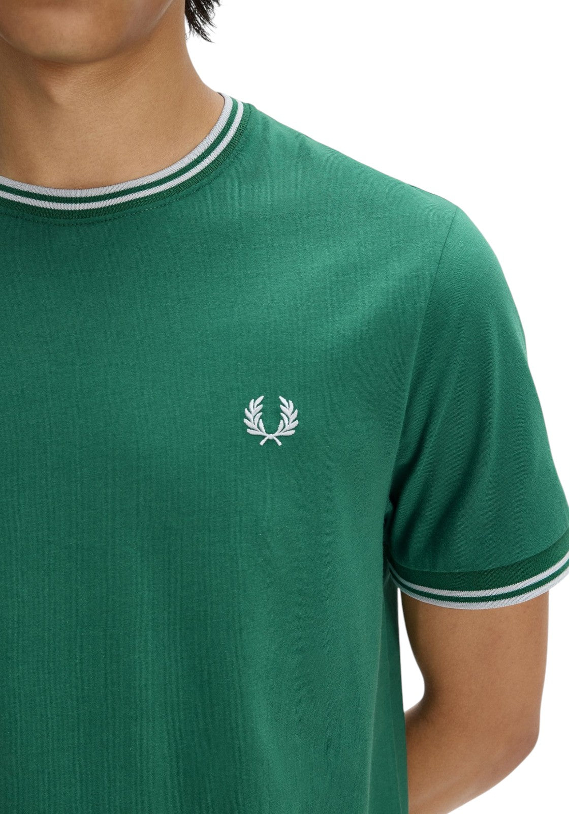 T-SHIRT E CANOTTE Verde/bianco Fred Perry