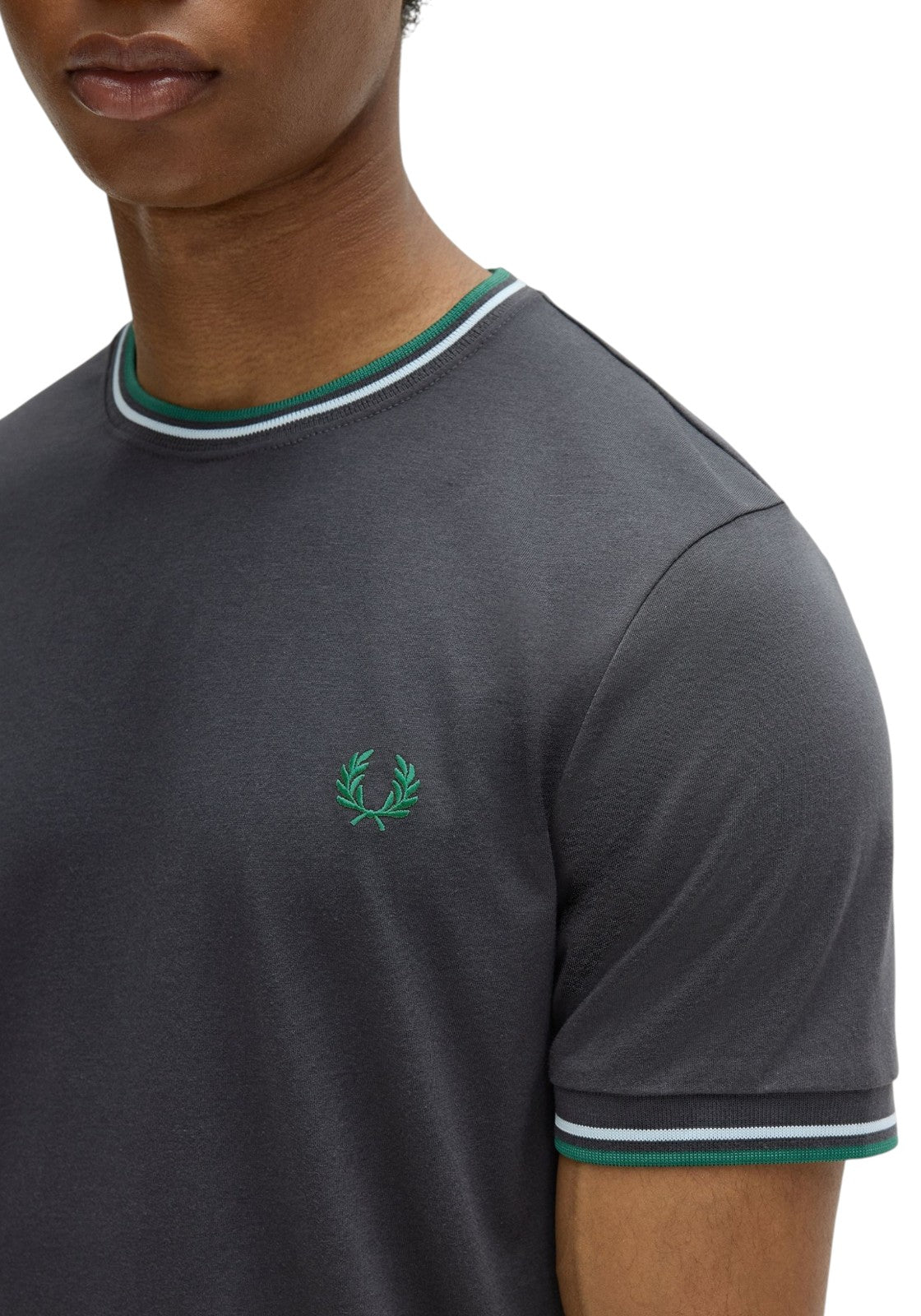 T-SHIRT E CANOTTE Grigio/verde Fred Perry