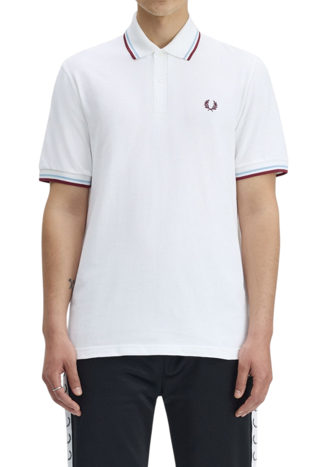 MAGLIONI E POLO Bianco/bordeaux Fred Perry