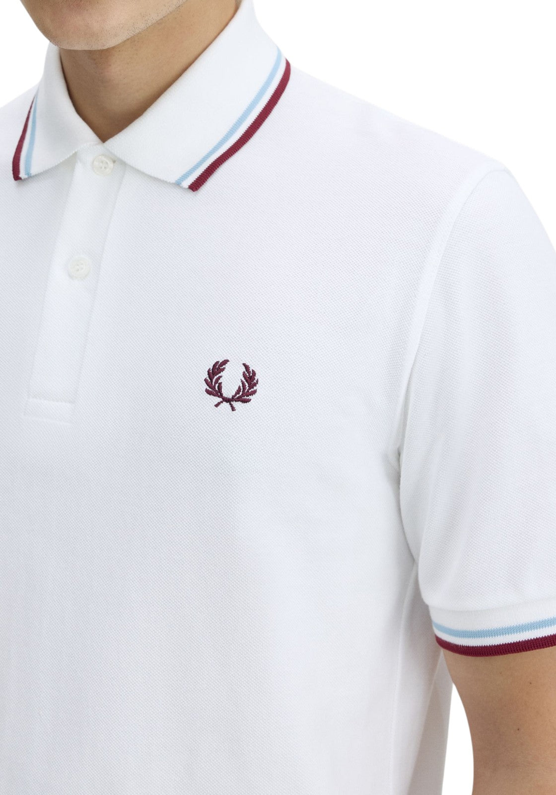 MAGLIONI E POLO Bianco/bordeaux Fred Perry