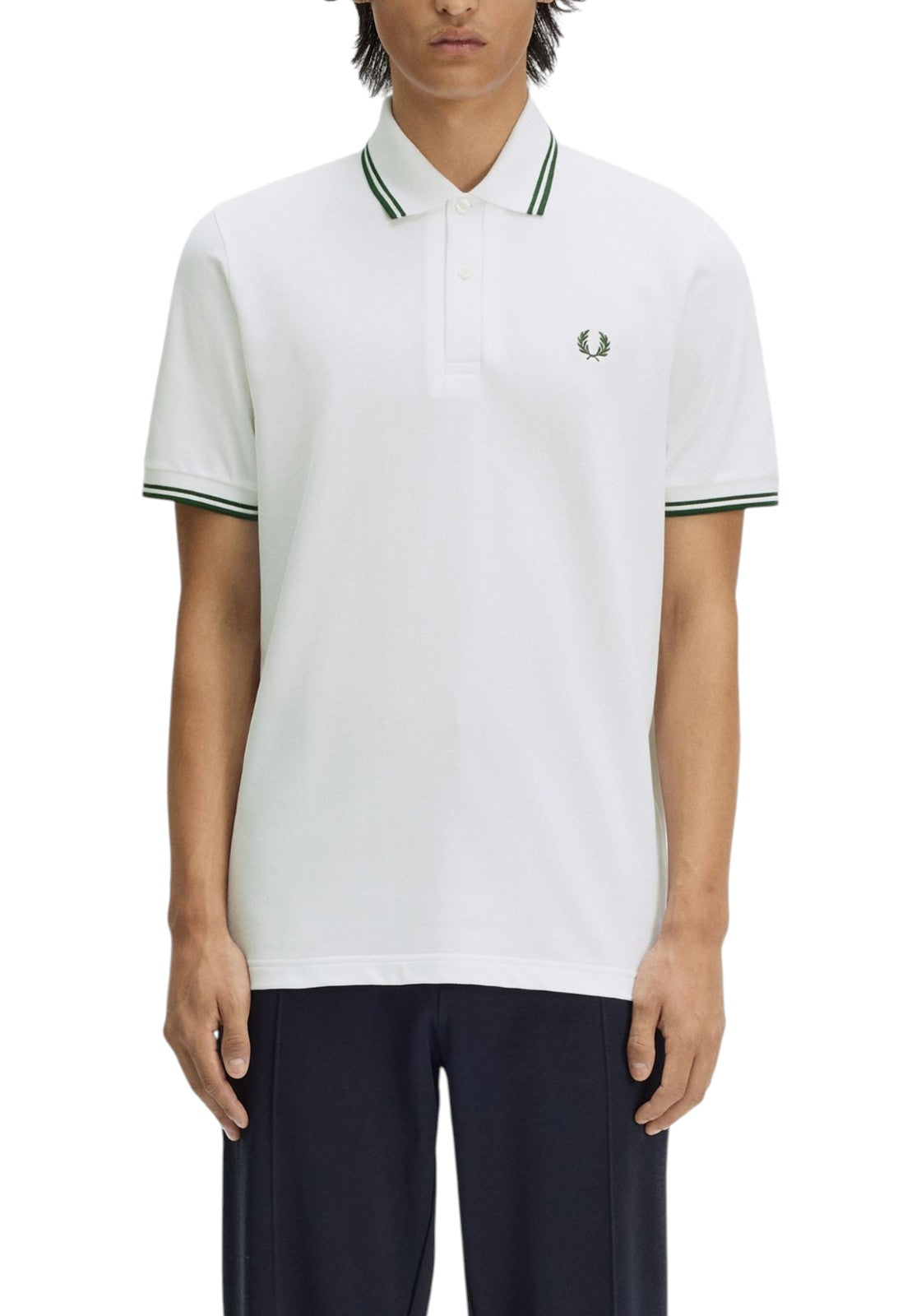 MAGLIONI E POLO Bianco/verde Fred Perry