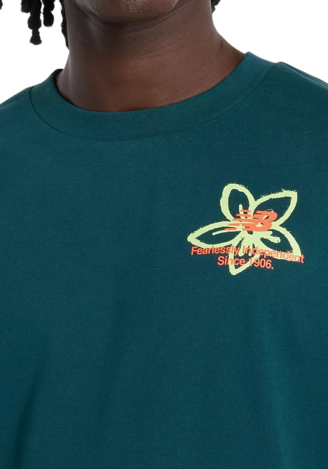 T-SHIRT E CANOTTE Verde/arancio New Balance