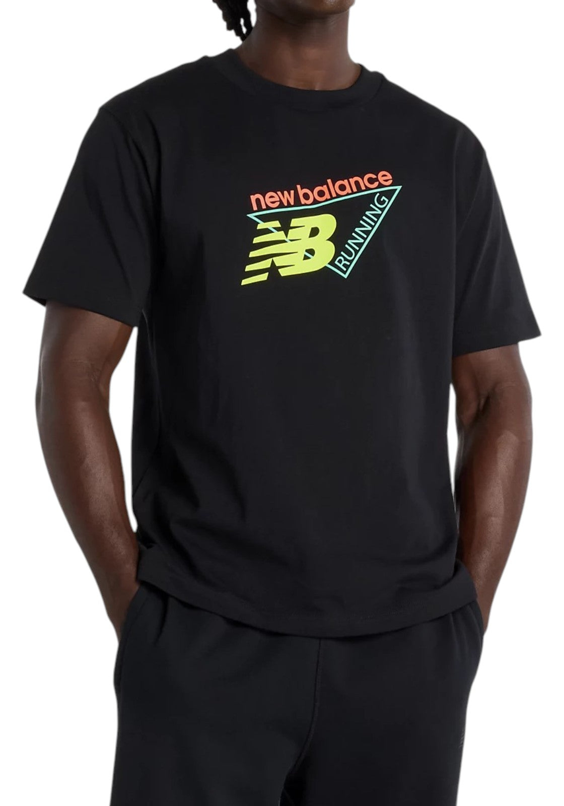 T-SHIRT E CANOTTE Nero/giallo New Balance