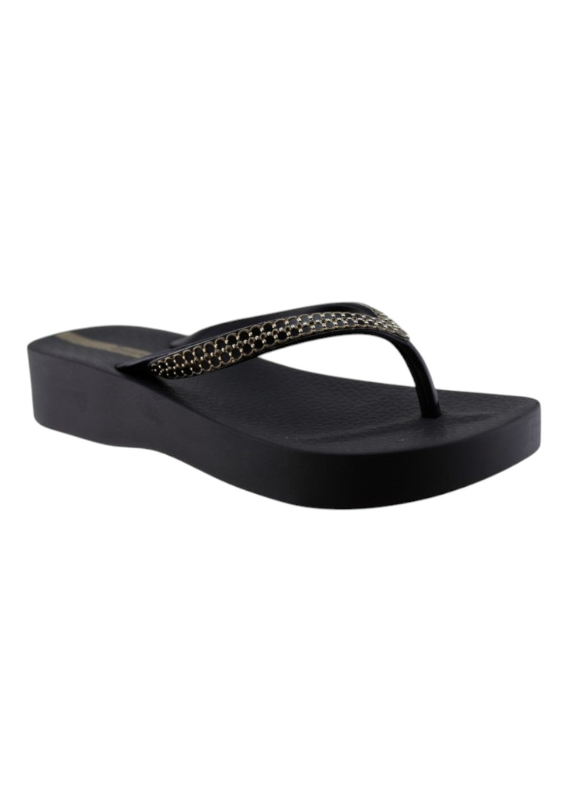 CIABATTE-INFRADITO Nero/oro Ipanema