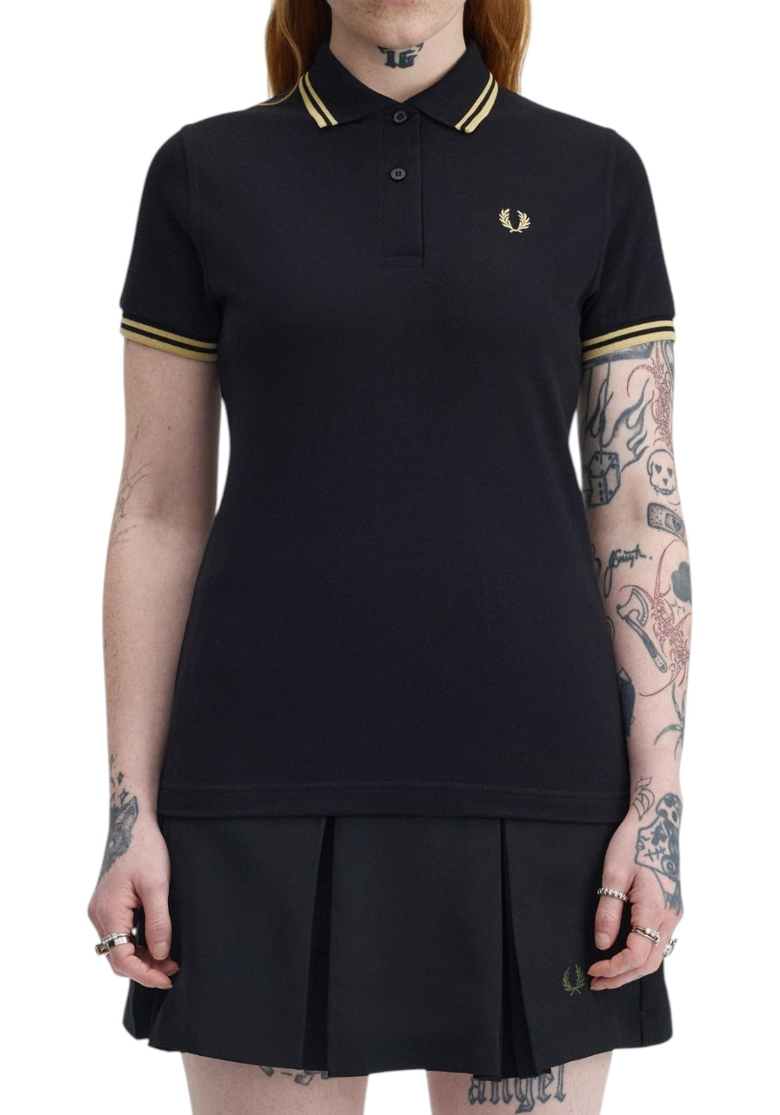 MAGLIONI E POLO Nero/oro Fred Perry