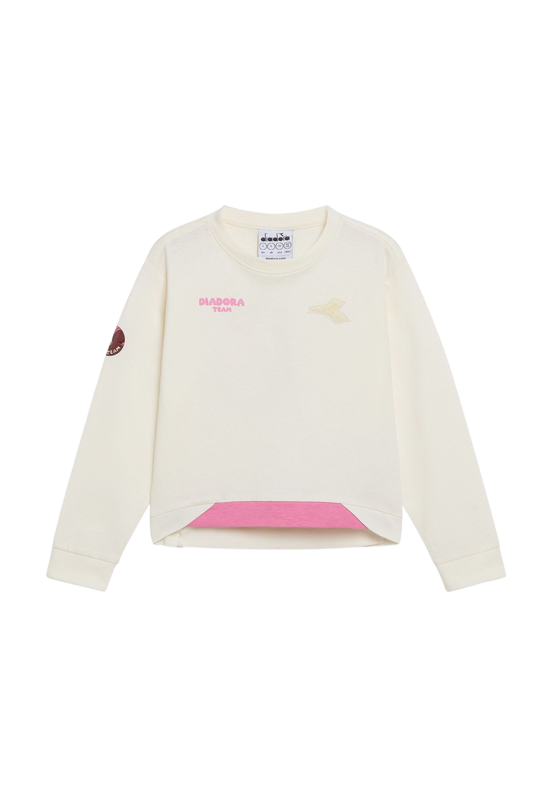 T-SHIRT E CANOTTE Panna/rosa Diadora