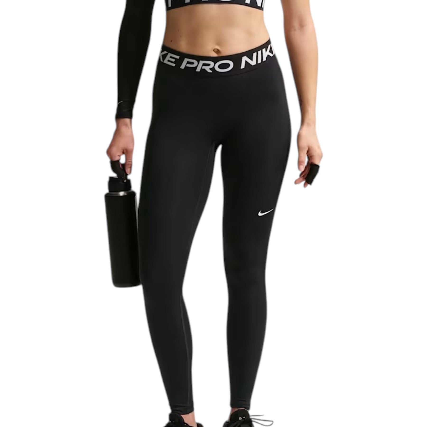 TOP PALESTRA Nero/bianco Nike