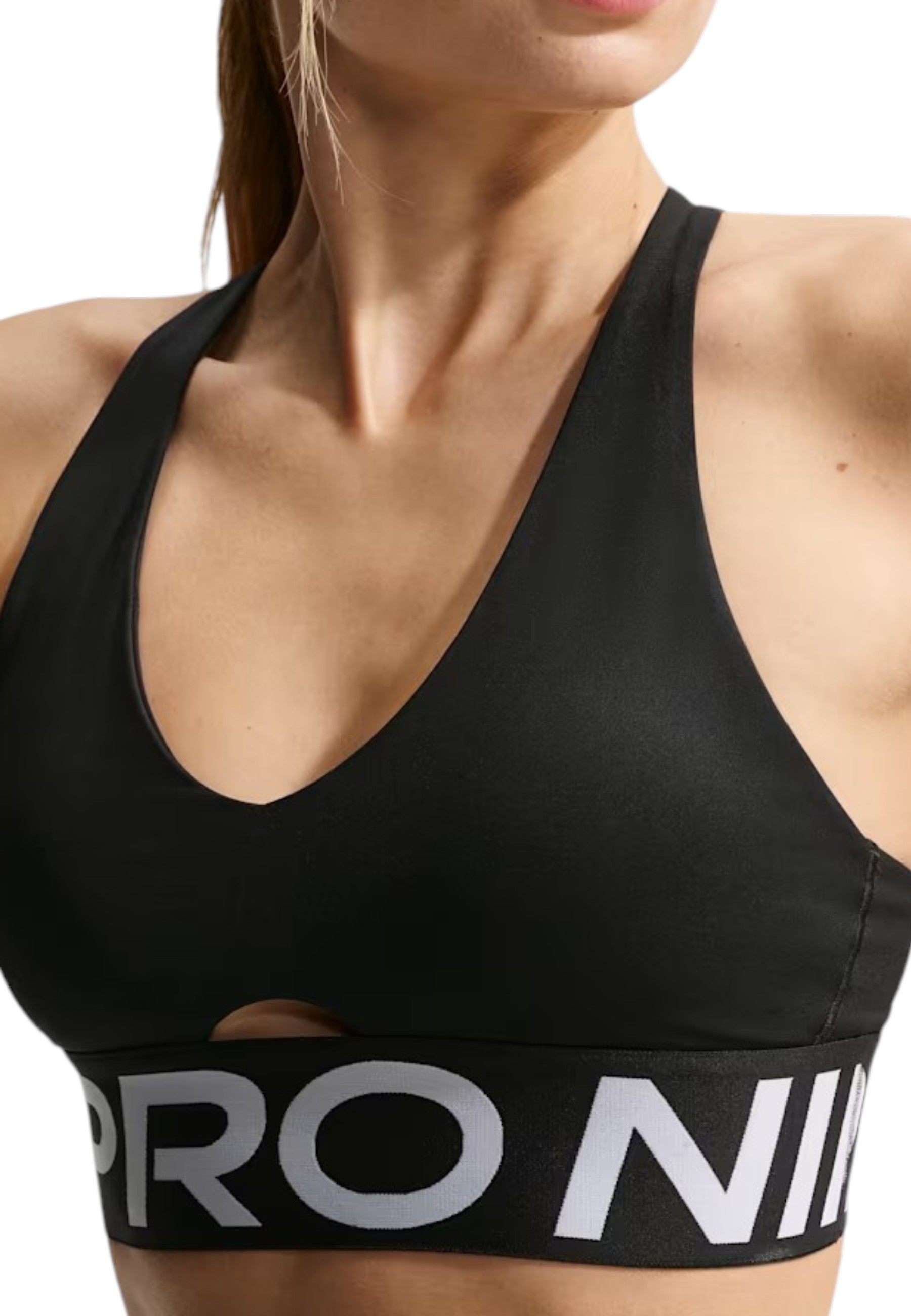 TOP PALESTRA Nero/bianco Nike