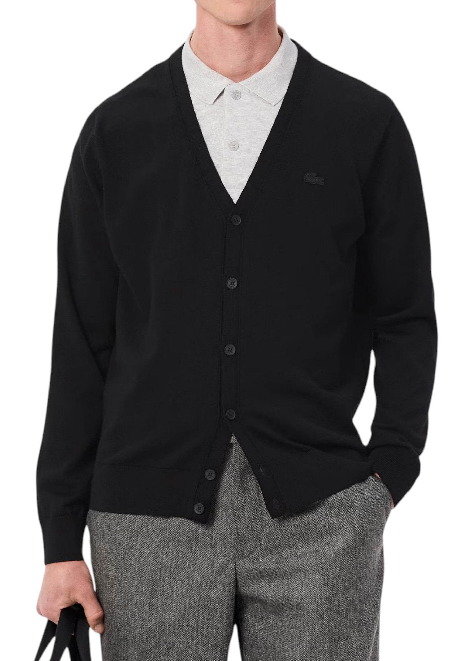 MAGLIONI E POLO Nero Lacoste