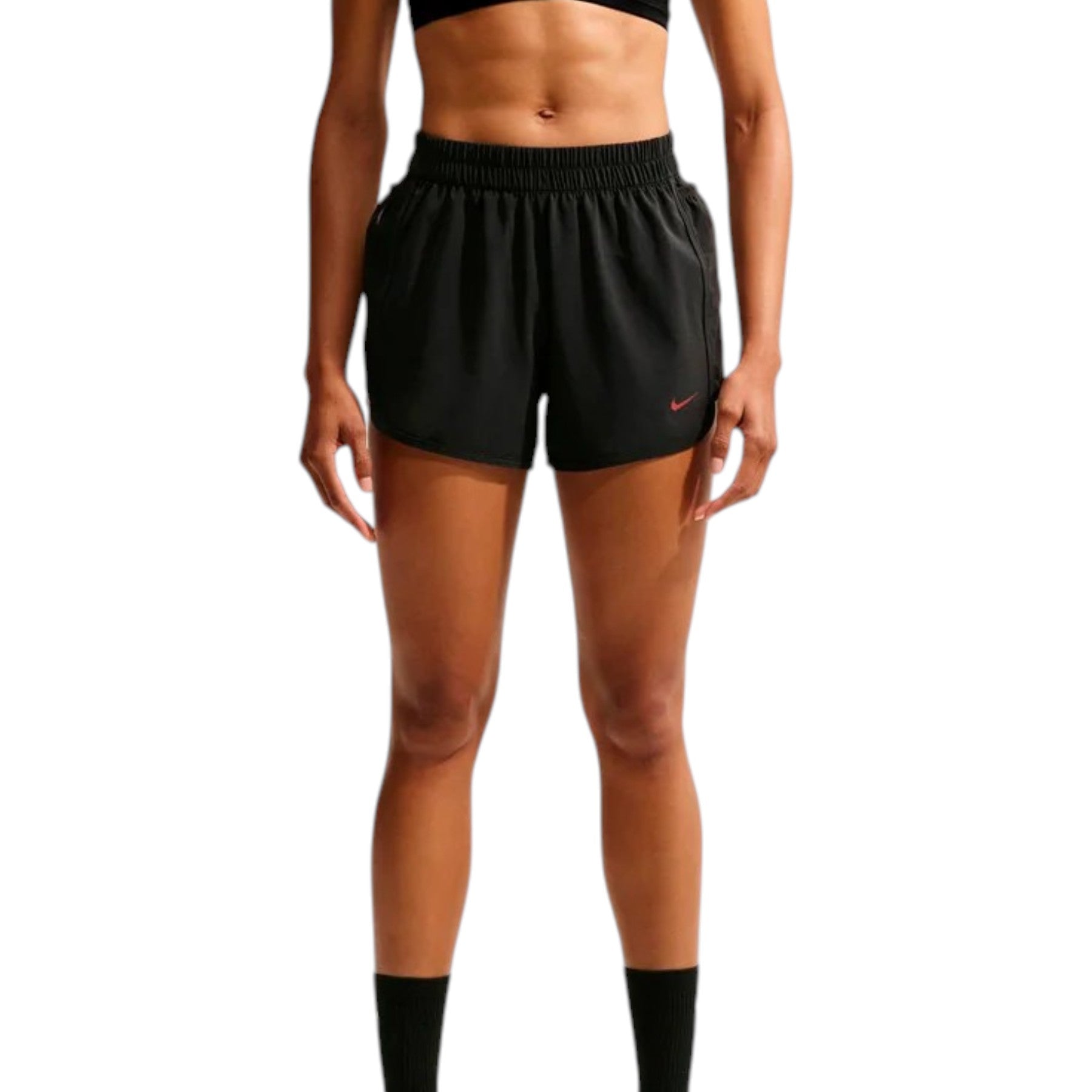 TOP PALESTRA Nero/rosso Nike