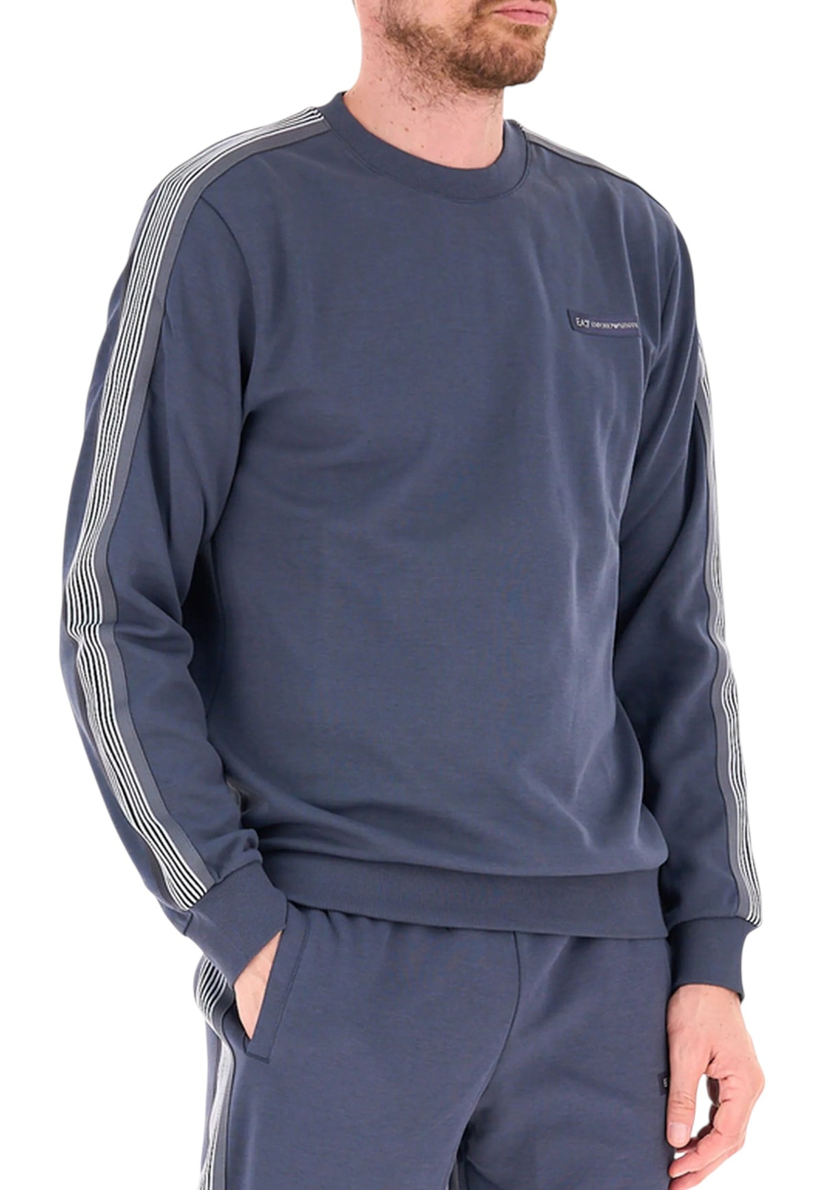 FELPE Grigio/bianco Ea7