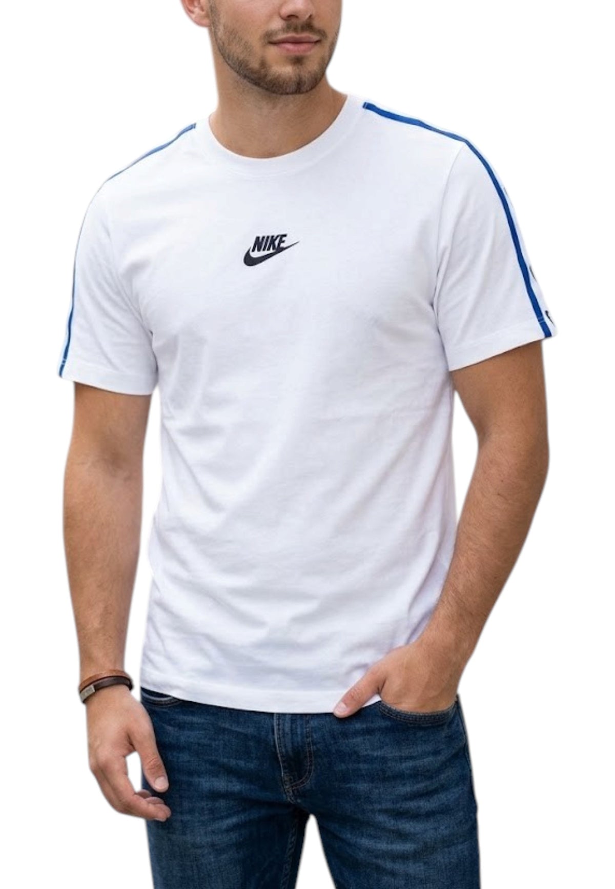 T-SHIRT E CANOTTE Bianco/azzurro Nike