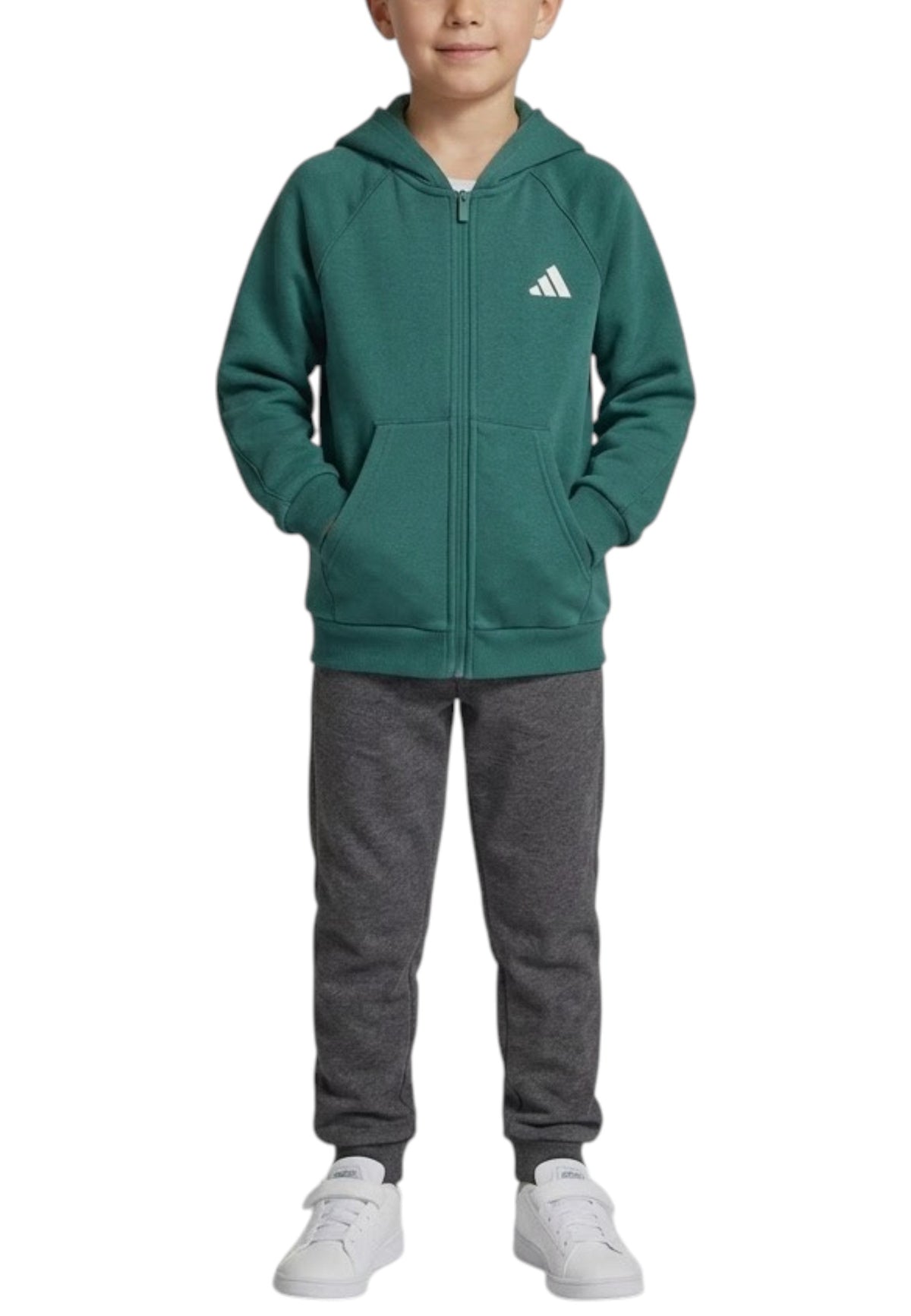 FELPE Verde/bianco Adidas