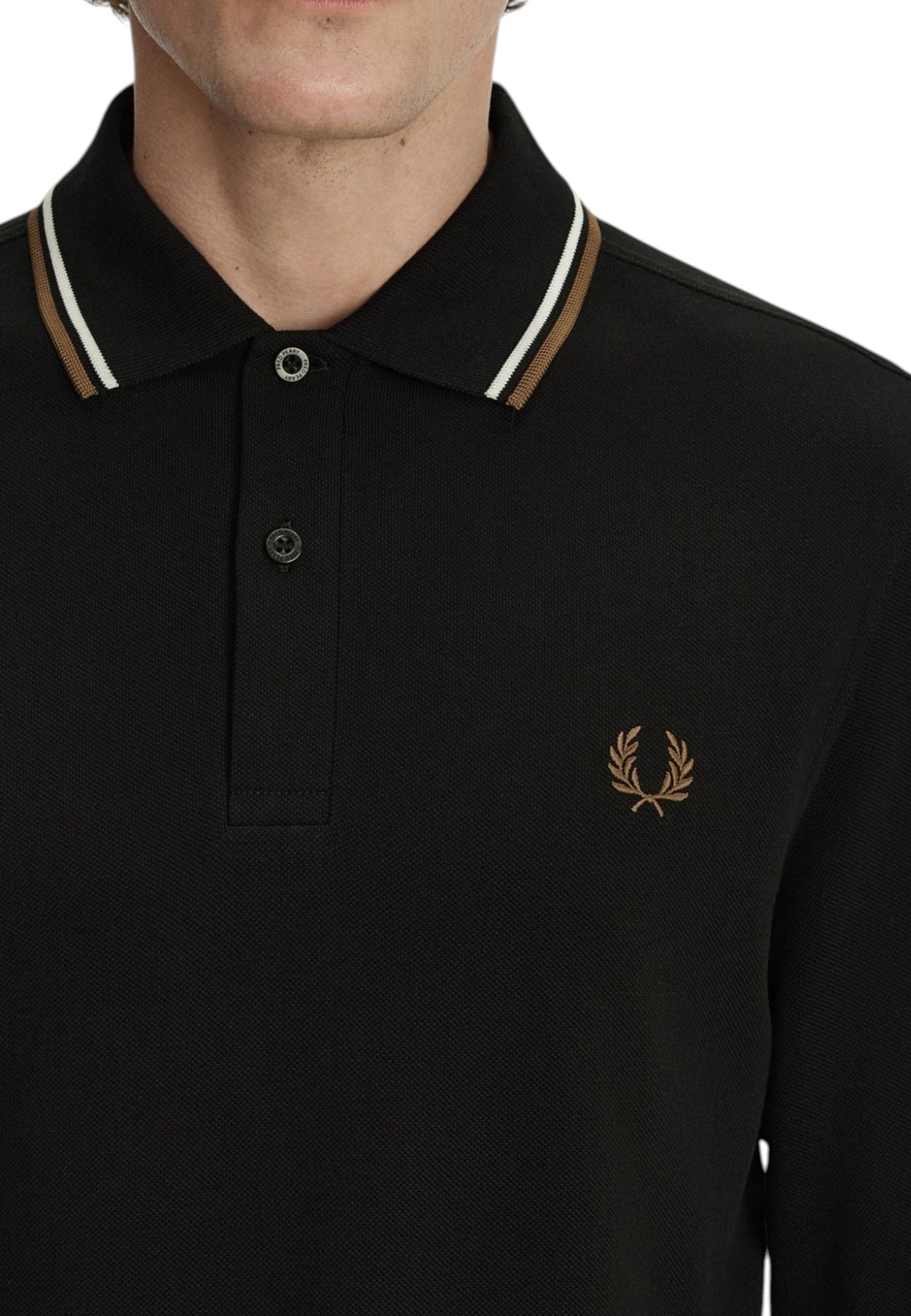 MAGLIONI E POLO Nero/beige Fred Perry