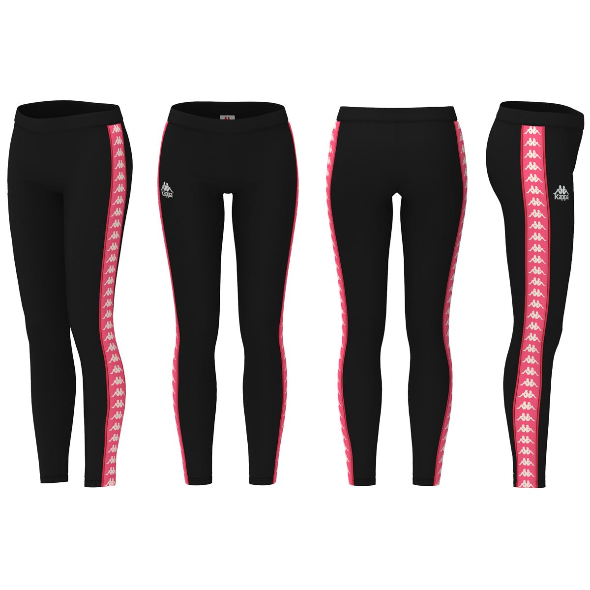 PANTALONI Nero/fucsia Kappa