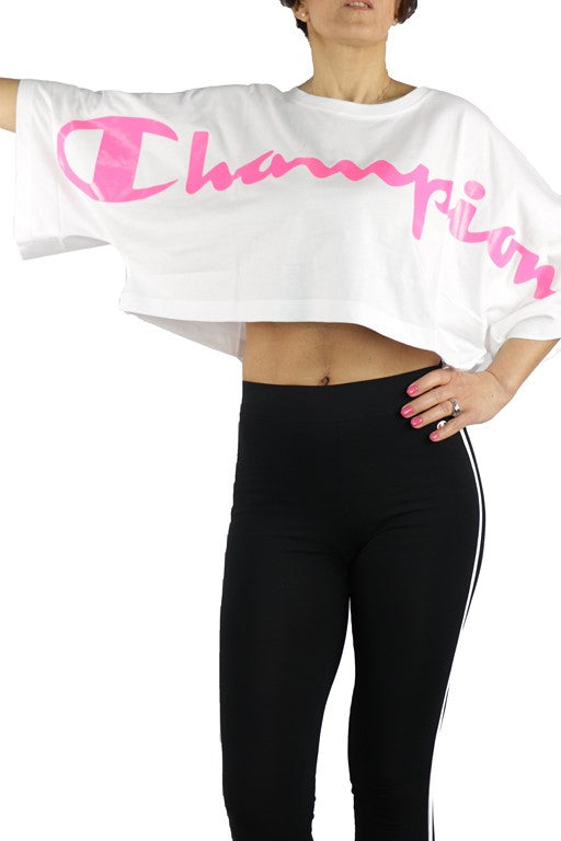 T-SHIRT E CANOTTE Bianco/fucsia Champion