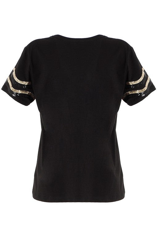 T-SHIRT E CANOTTE Nero/oro Cafenoir