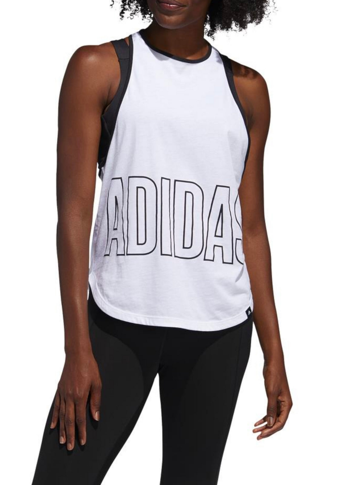 T-SHIRT E CANOTTE Bianco/nero Adidas