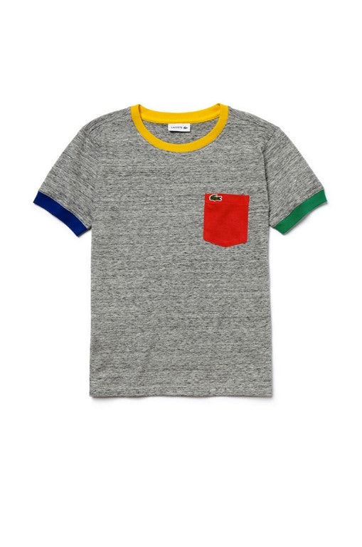 T-SHIRT E CANOTTE Grigio Melange Lacoste