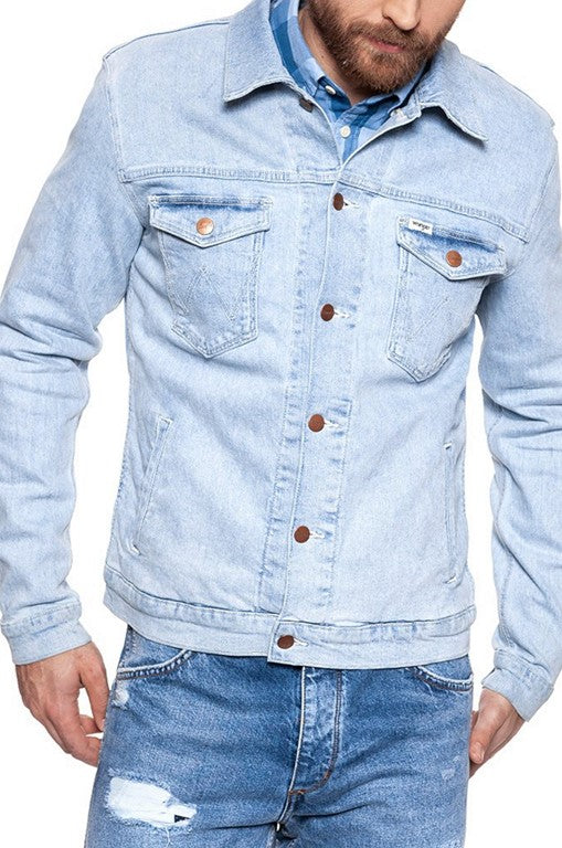 GIUBBINI E GIACCHE Denim Chiaro Wrangler