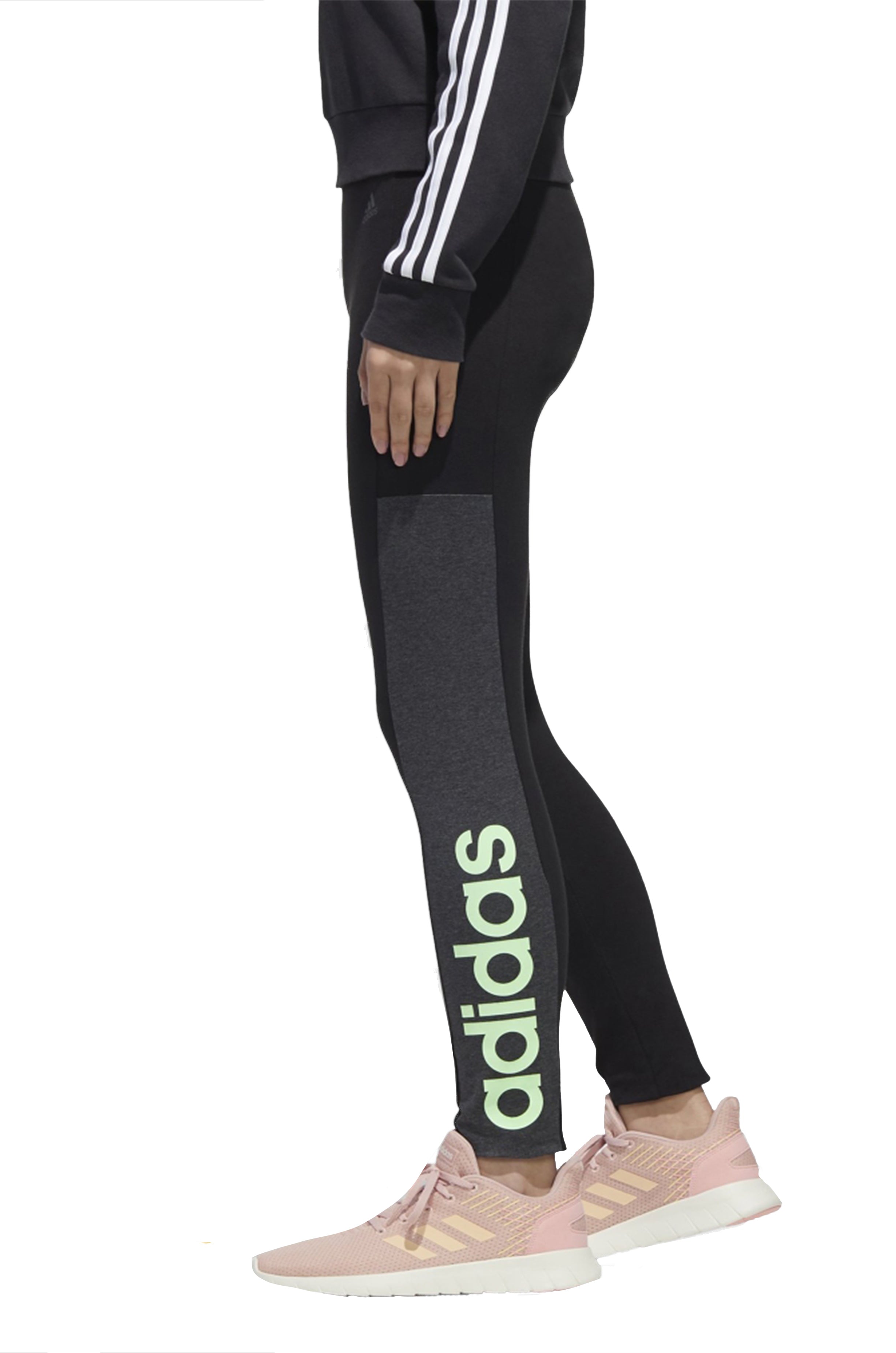 PANTALONI Nero/verde Adidas