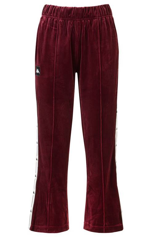 PANTALONI Bordeaux/bianco Kappa