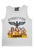 T-SHIRT E CANOTTE Bianco/arancio Boy London