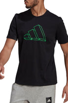 T-SHIRT E CANOTTE Nero/verde Adidas