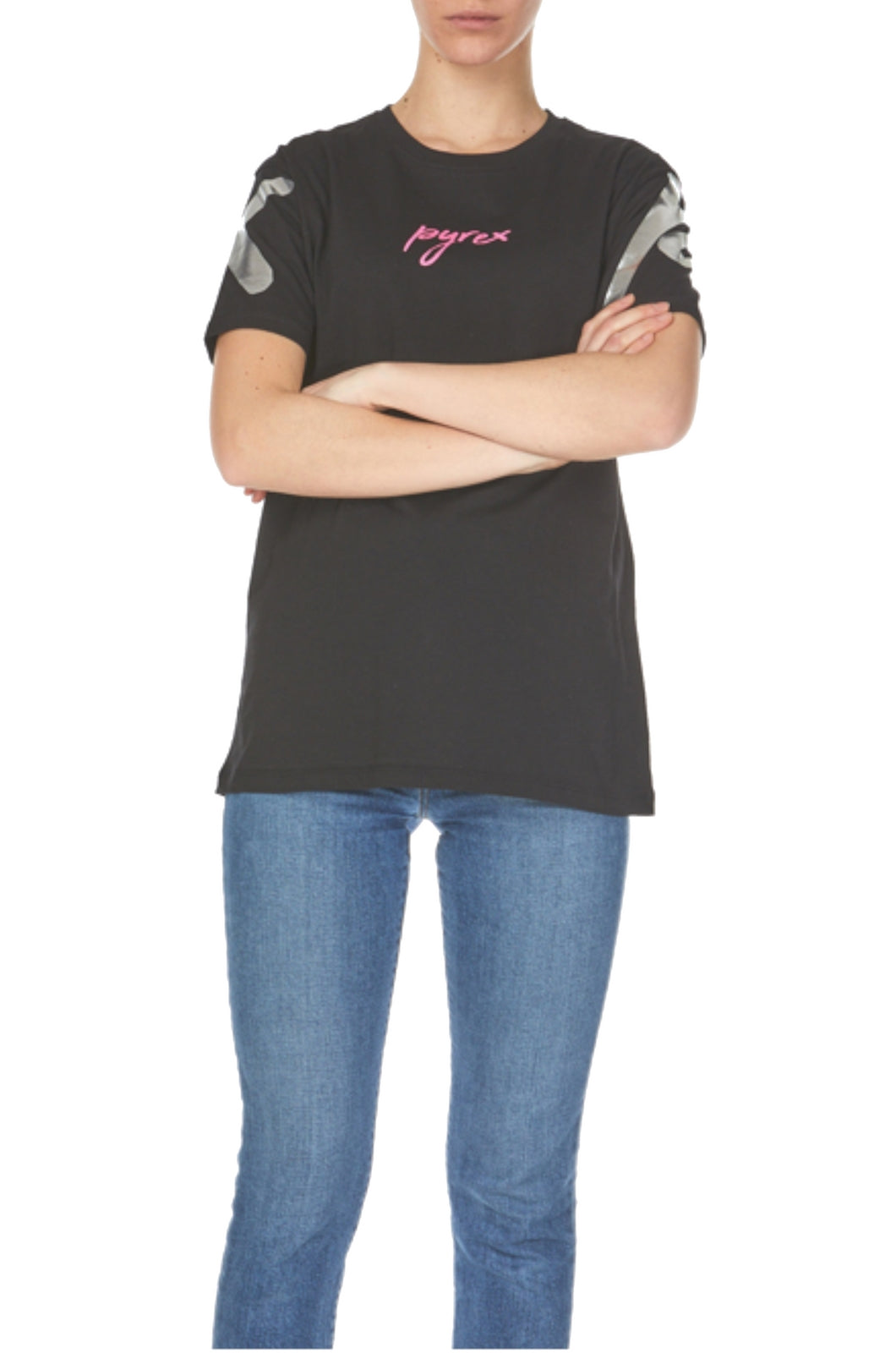 T-SHIRT E CANOTTE Nero/fucsia Pyrex