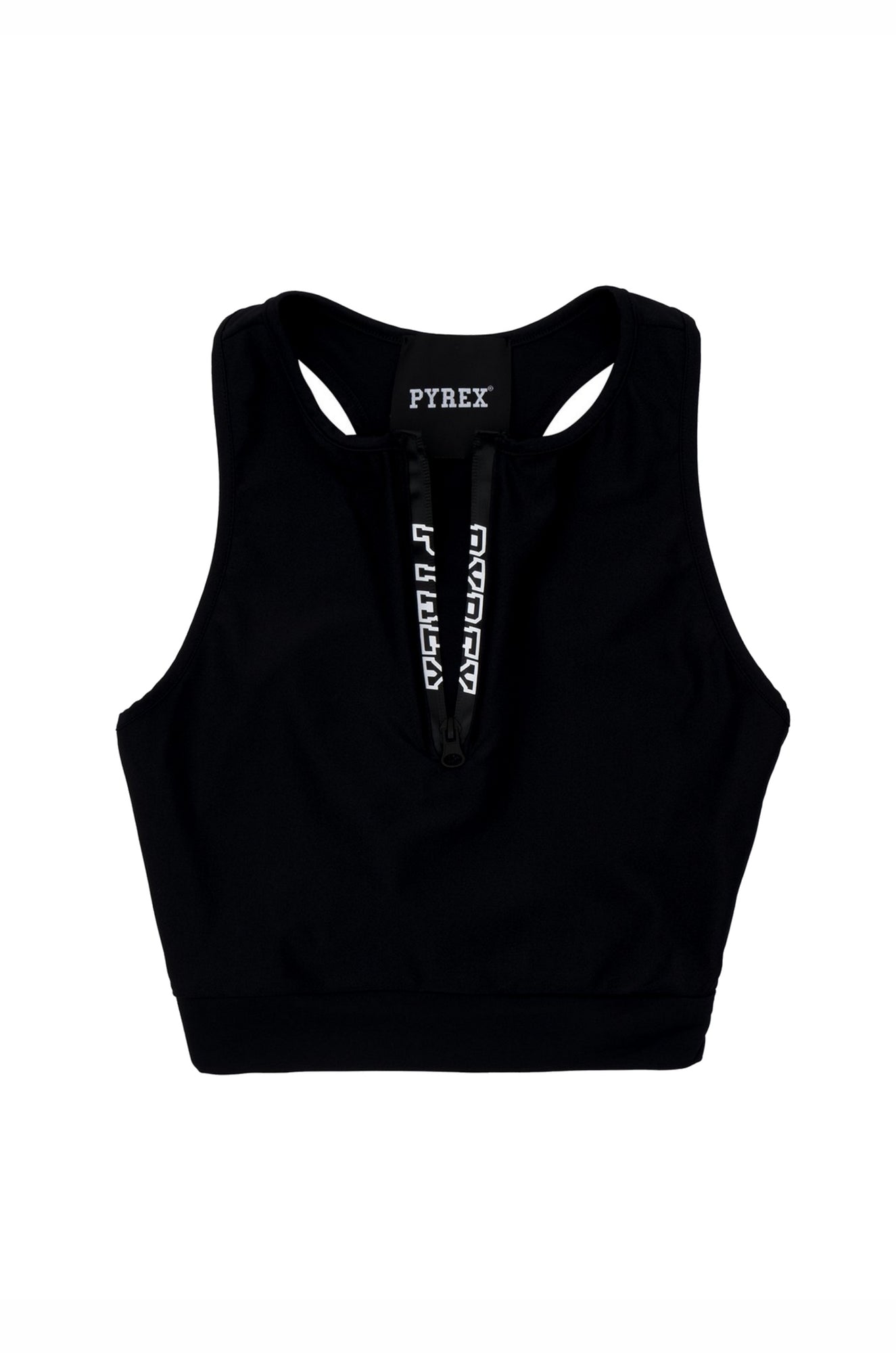 TOP PALESTRA Nero/bianco Pyrex