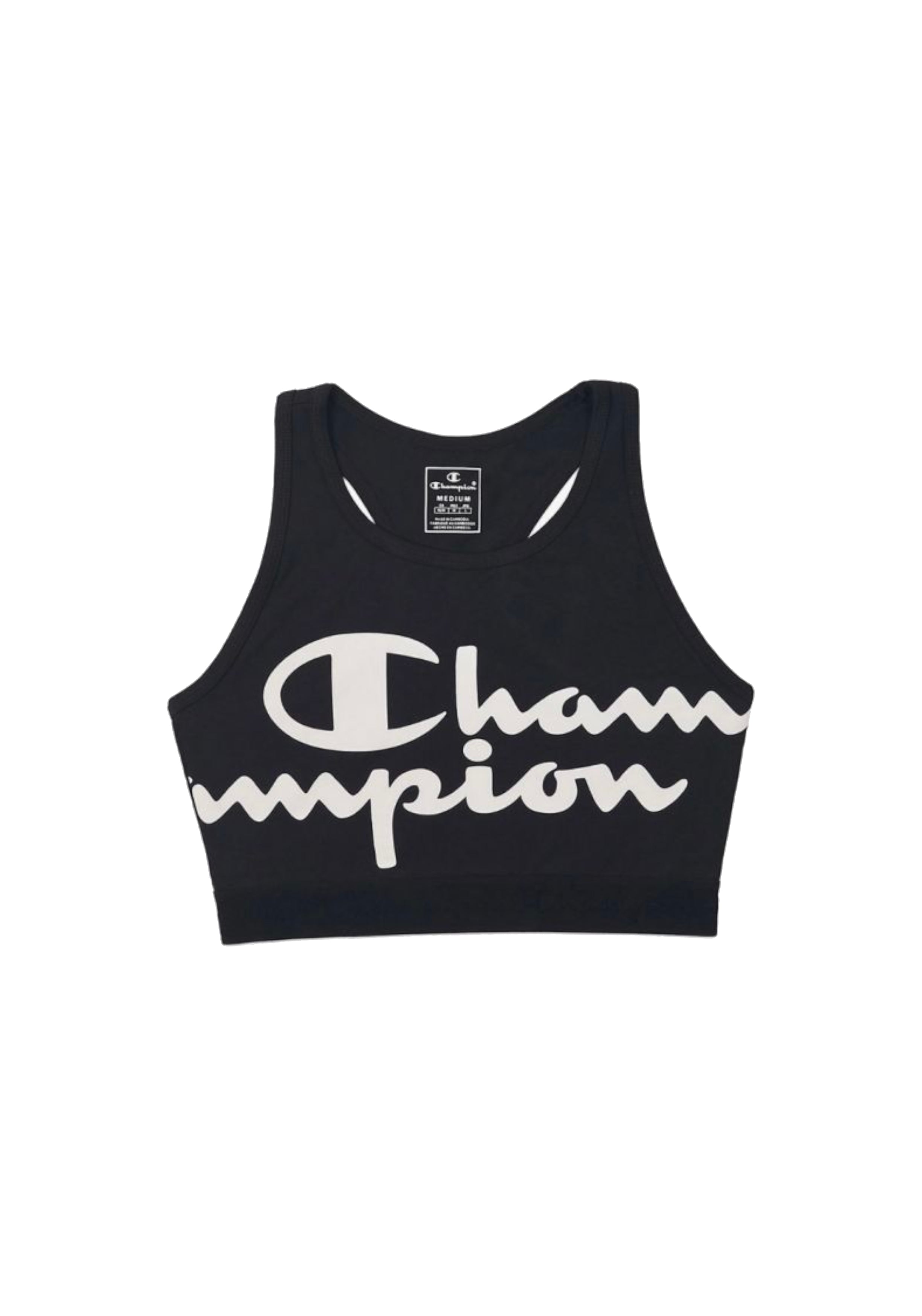 TOP PALESTRA Nero/bianco Champion