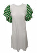 VESTITI-GONNE Bianco/verde The Lulu'