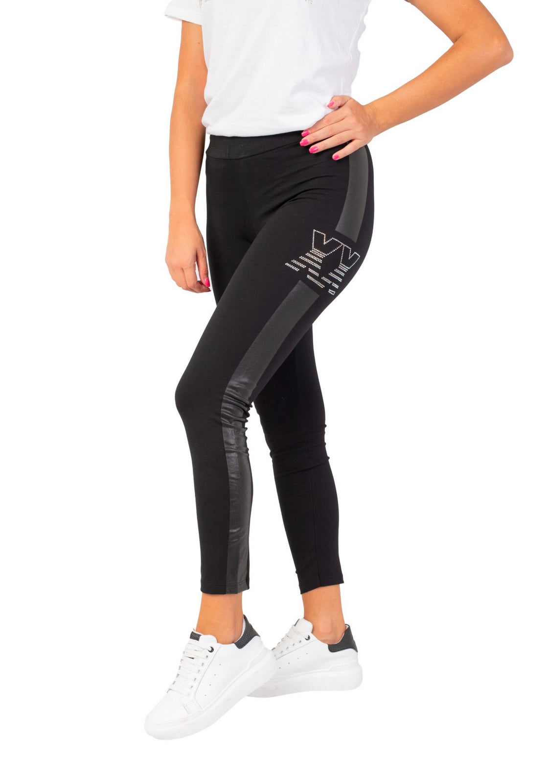 PANTALONI Nero Glitter Pyrex