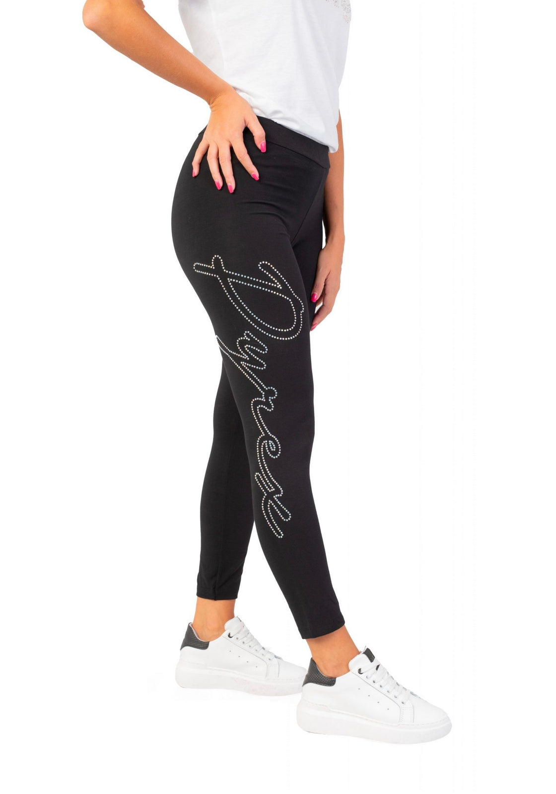 PANTALONI Nero Glitter Pyrex