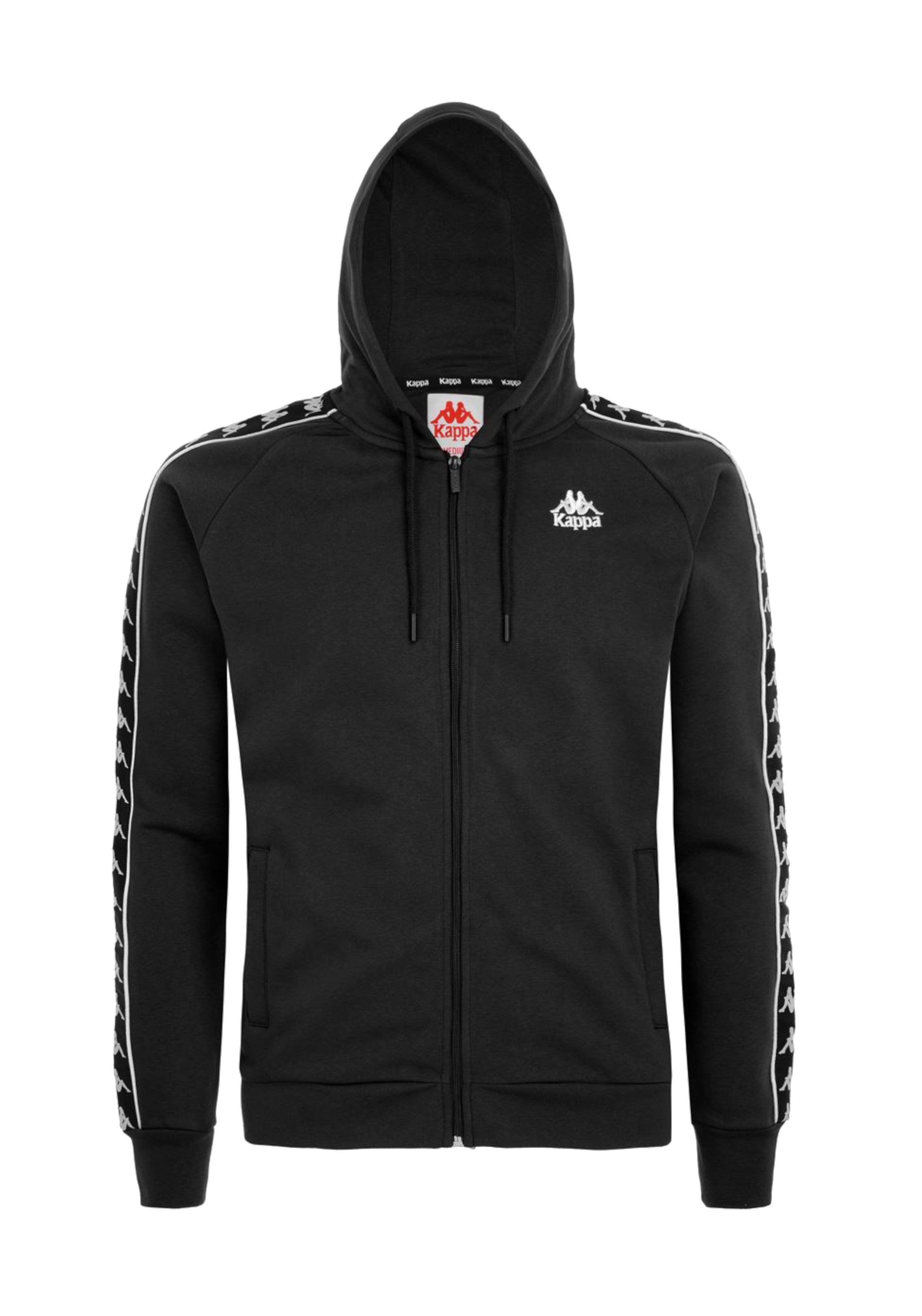 Felpa kappa nera zip hotsell