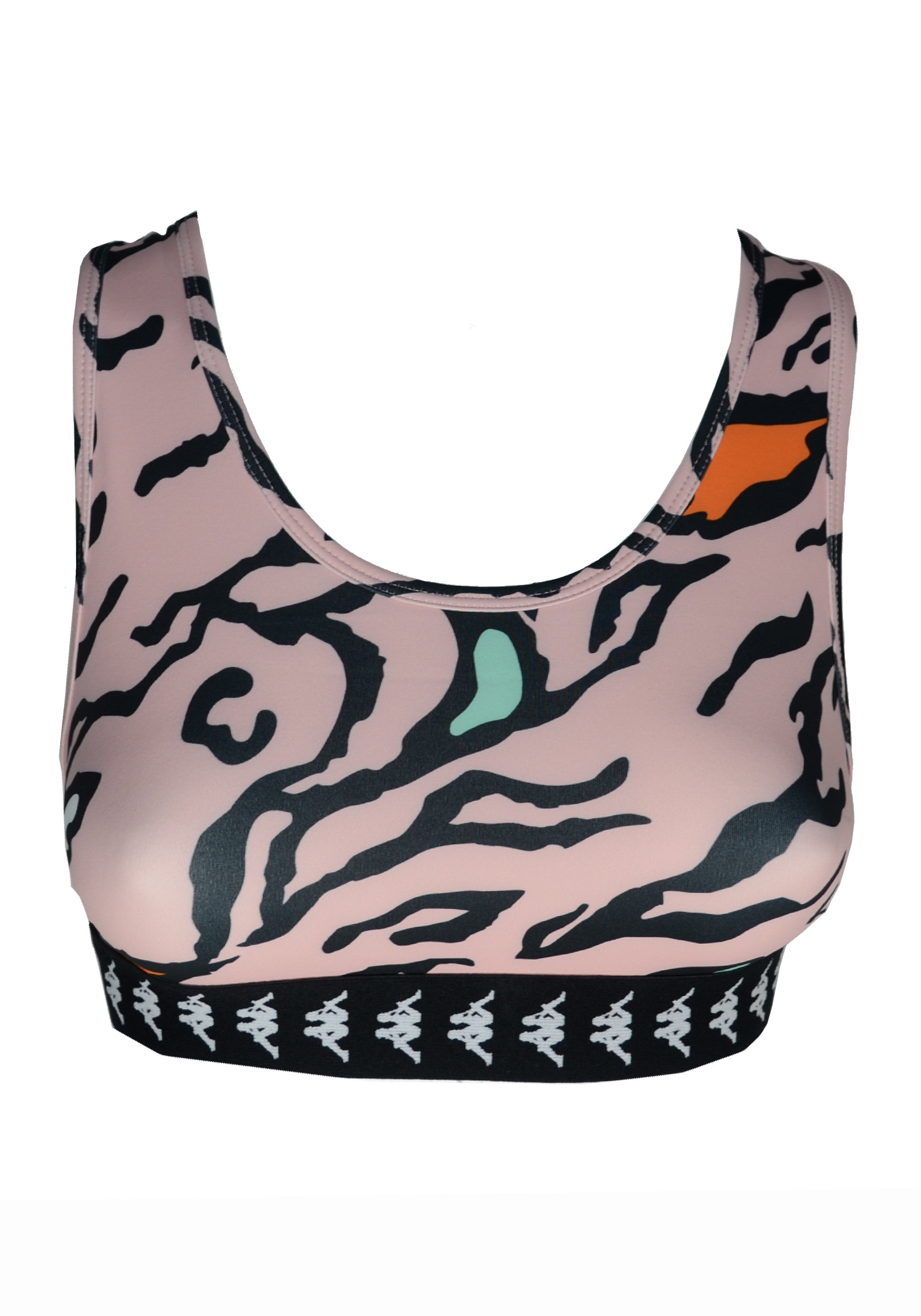 TOP PALESTRA Nero/rosa Kappa