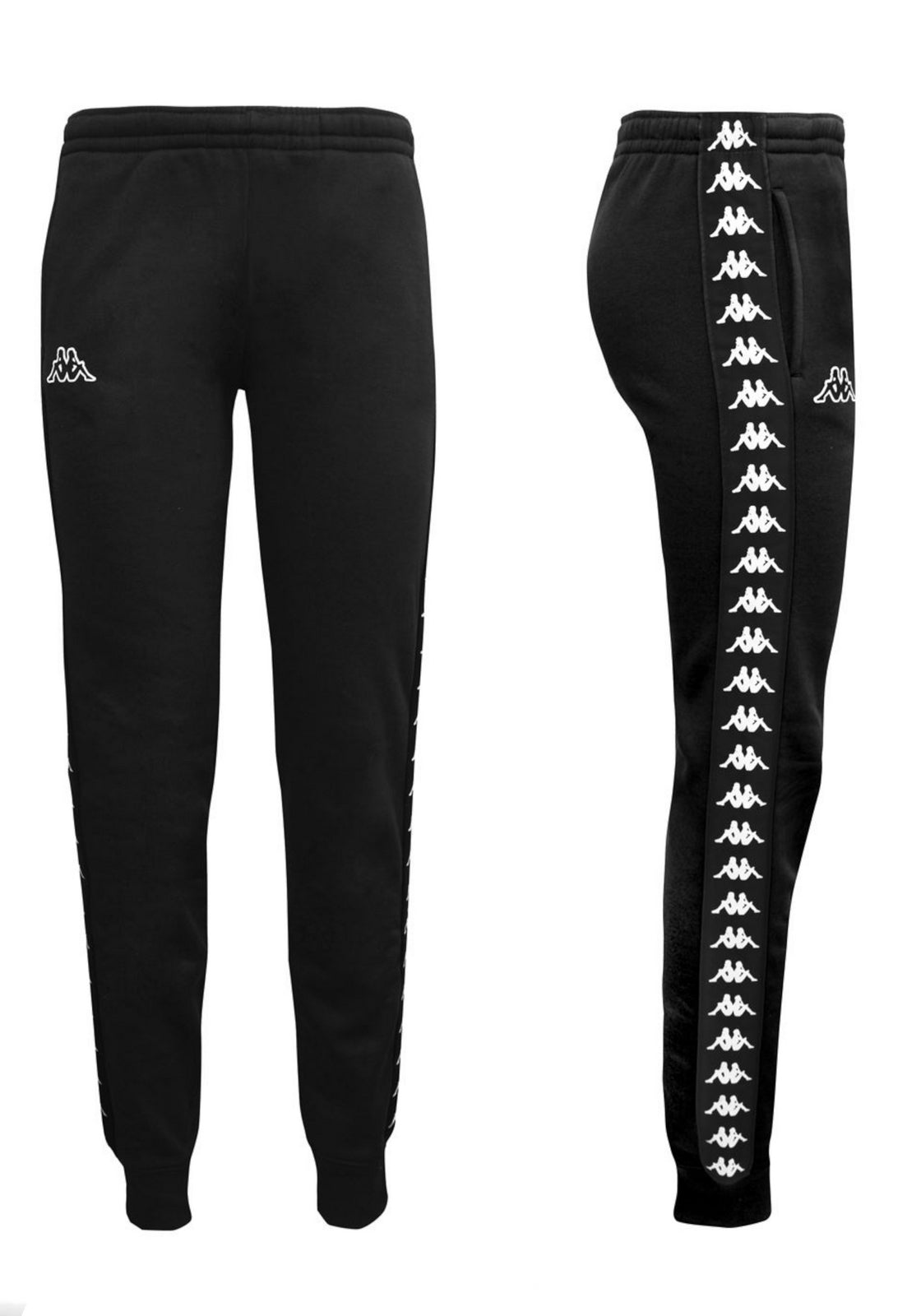 PANTALONI Nero/bianco Kappa