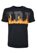 T-SHIRT E CANOTTE Nero/arancio Pyrex