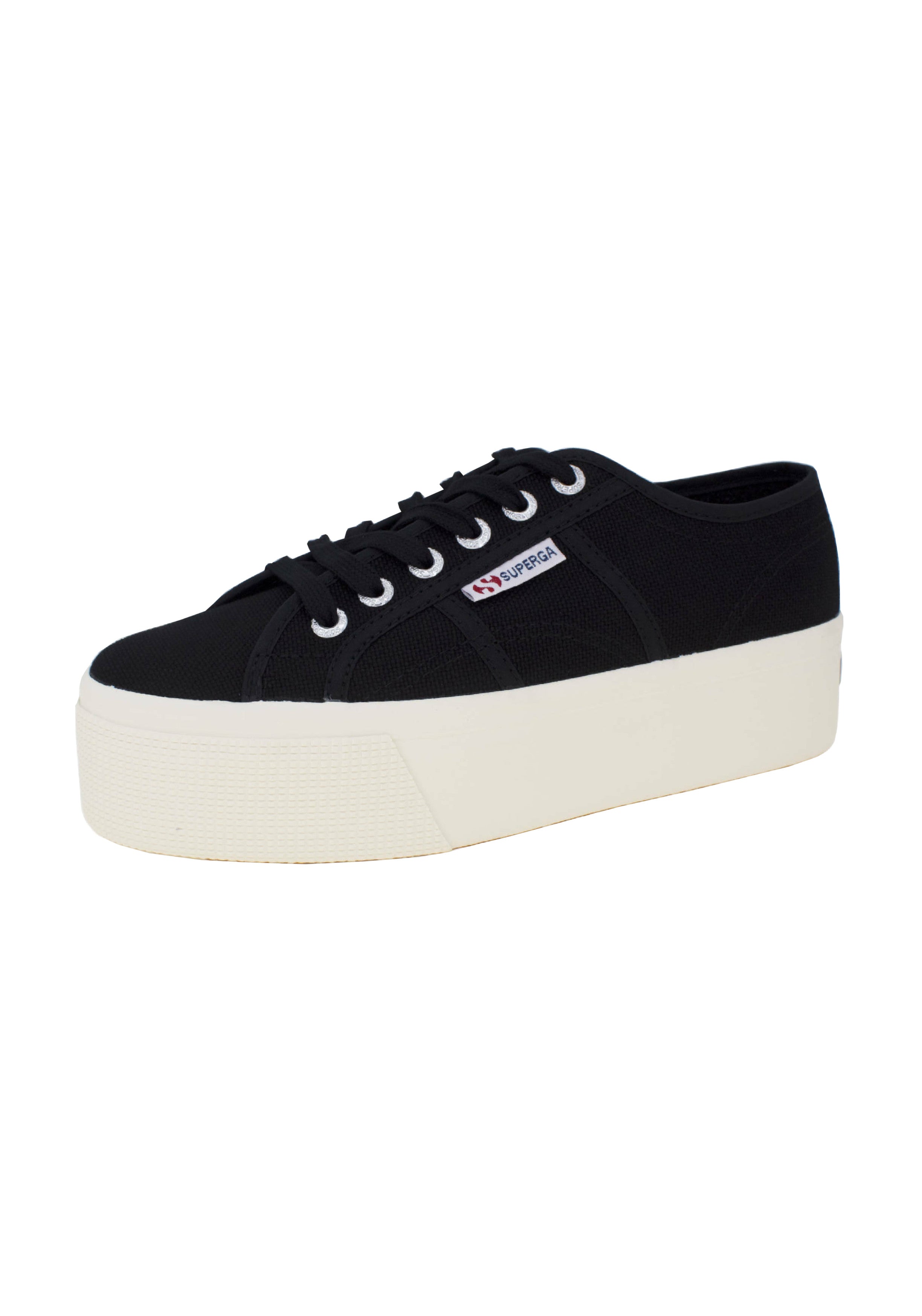 SCARPE Nero/panna Superga