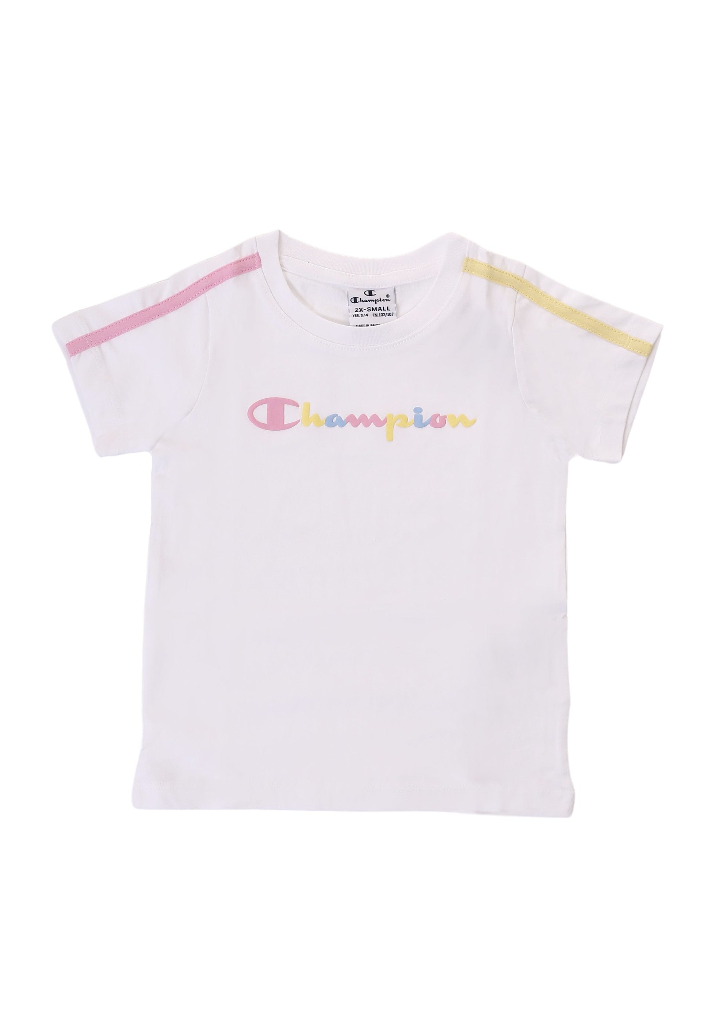 T-SHIRT E CANOTTE Bianco/rosa Champion