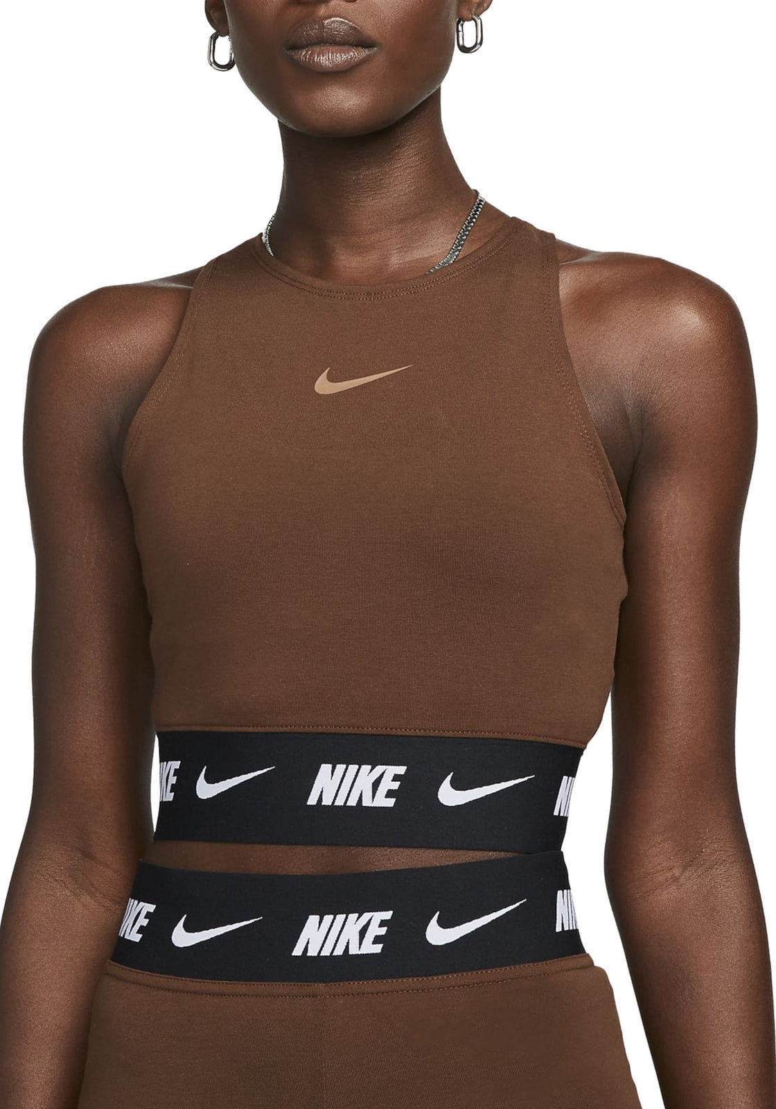 TOP PALESTRA Marrone/nero Nike