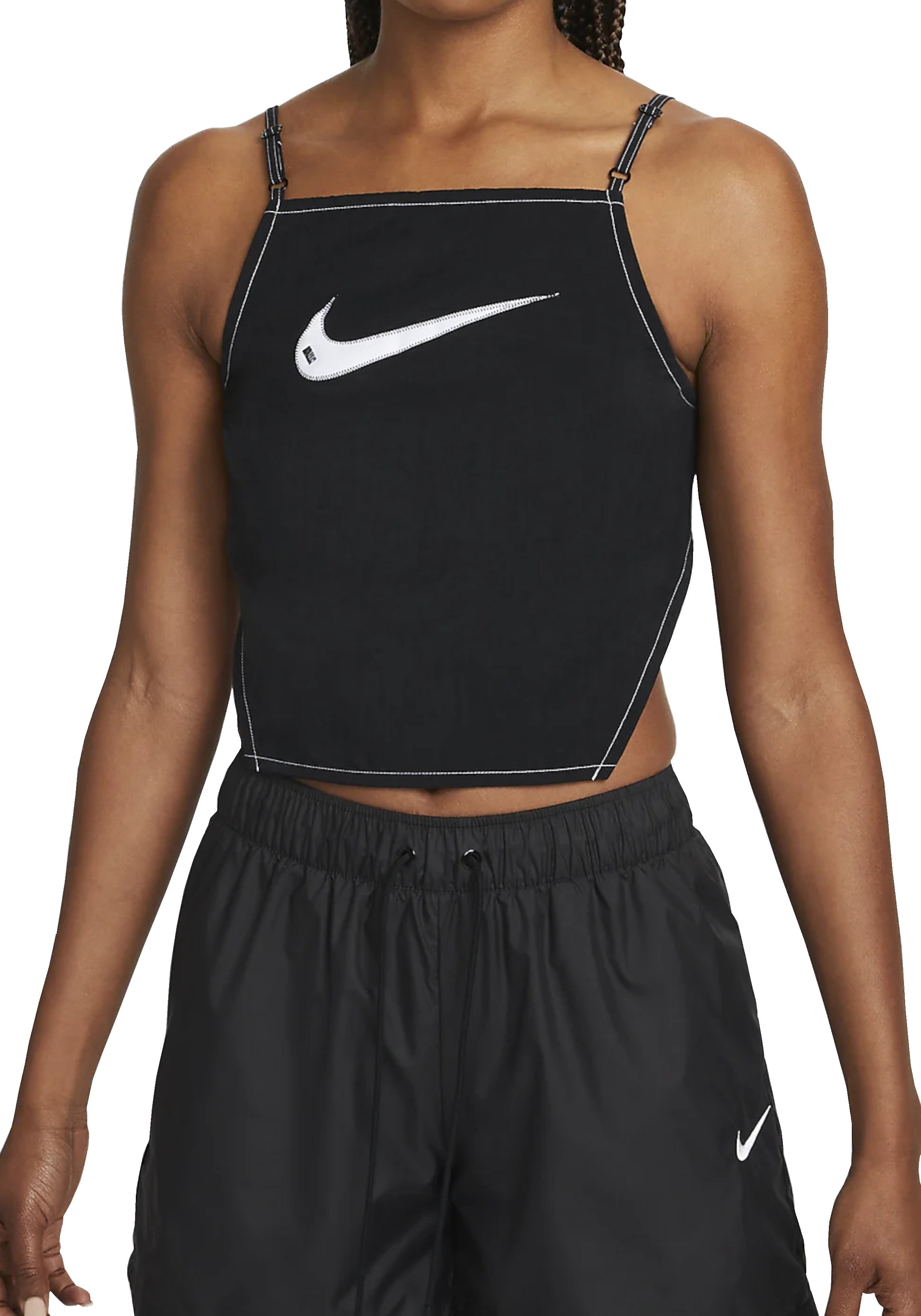 TOP PALESTRA Nero/bianco Nike