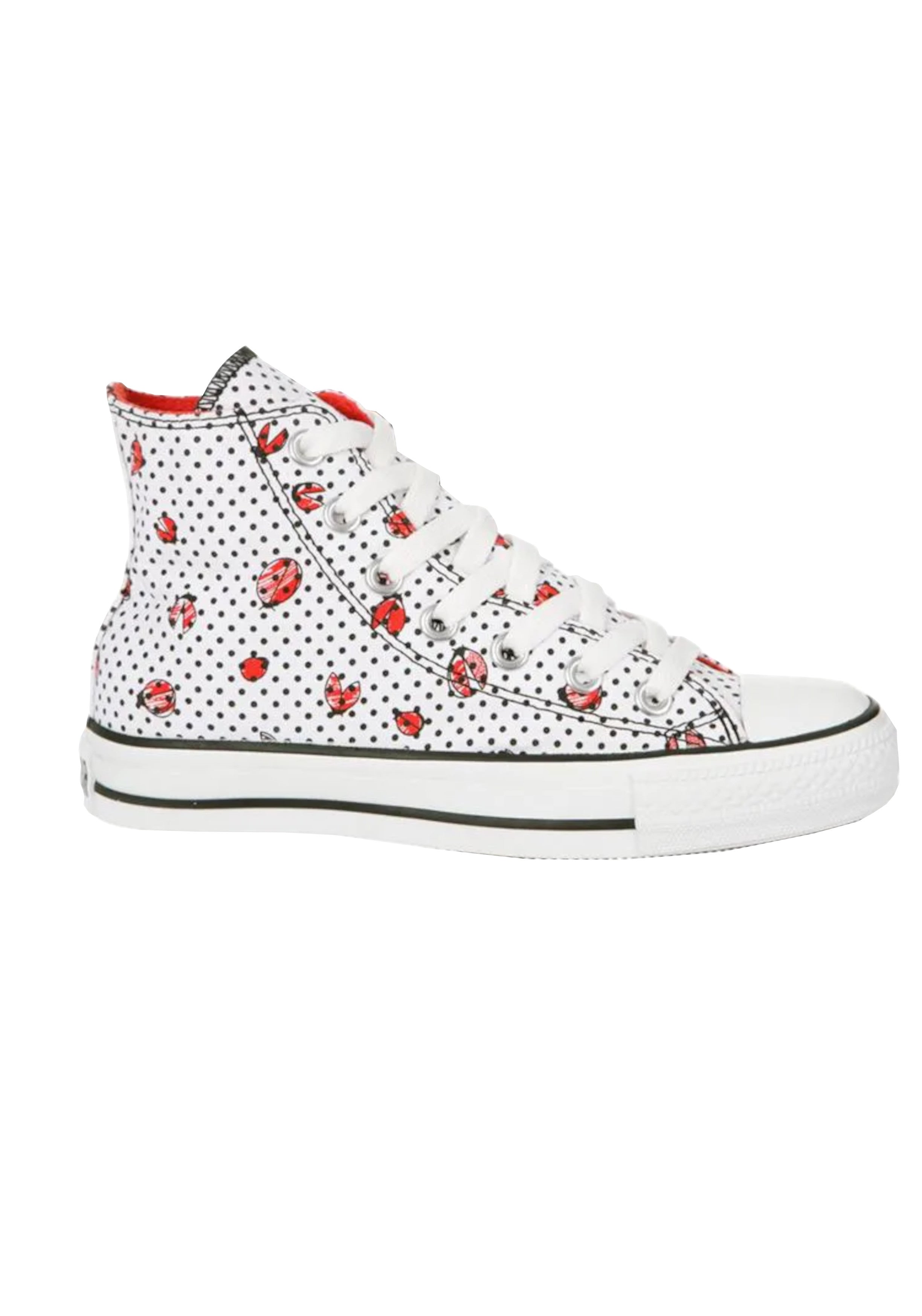 SCARPE Bianco/nero/rosso Converse