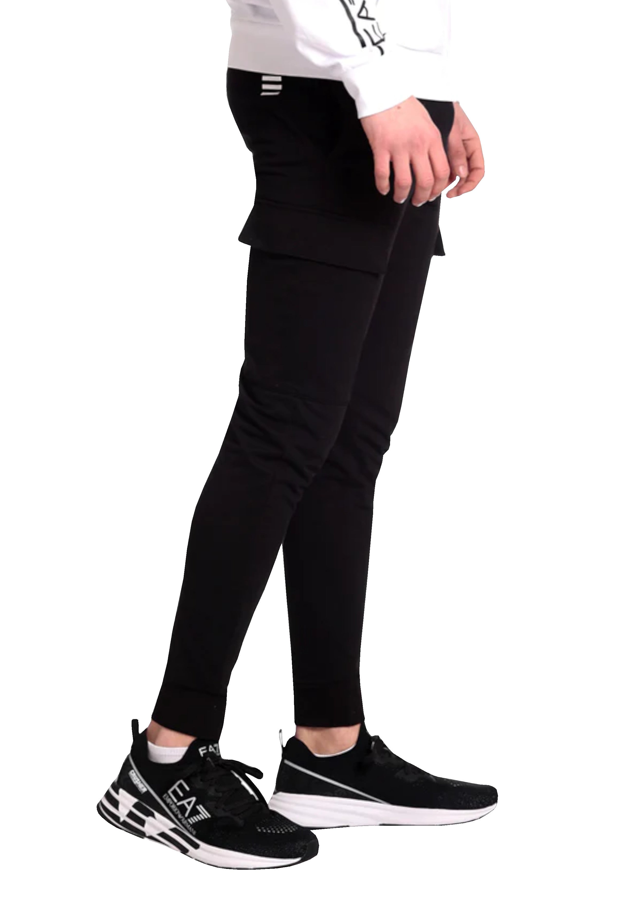 PANTALONI Nero/bianco Ea7