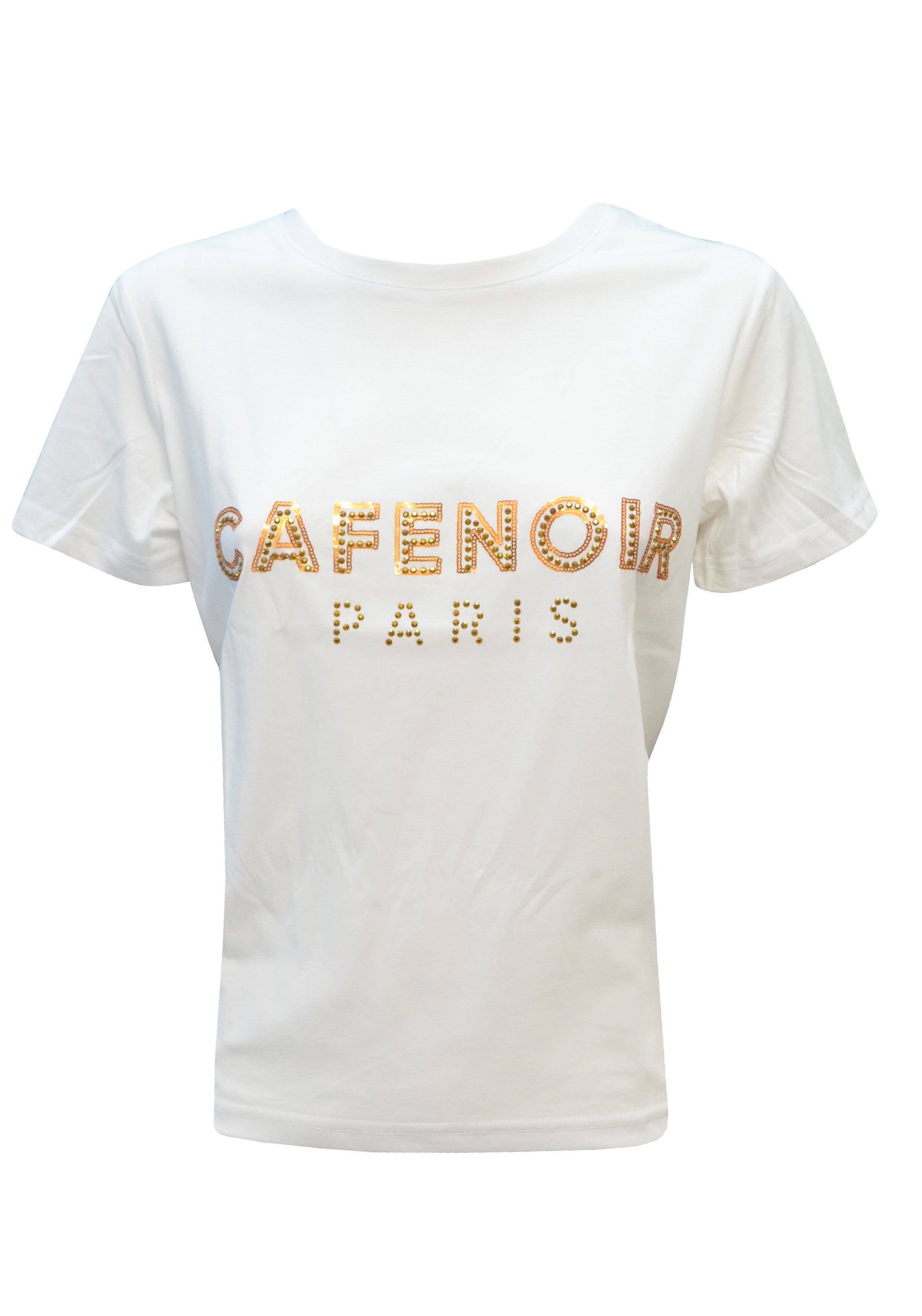 T-SHIRT E CANOTTE Bianco/oro Cafenoir