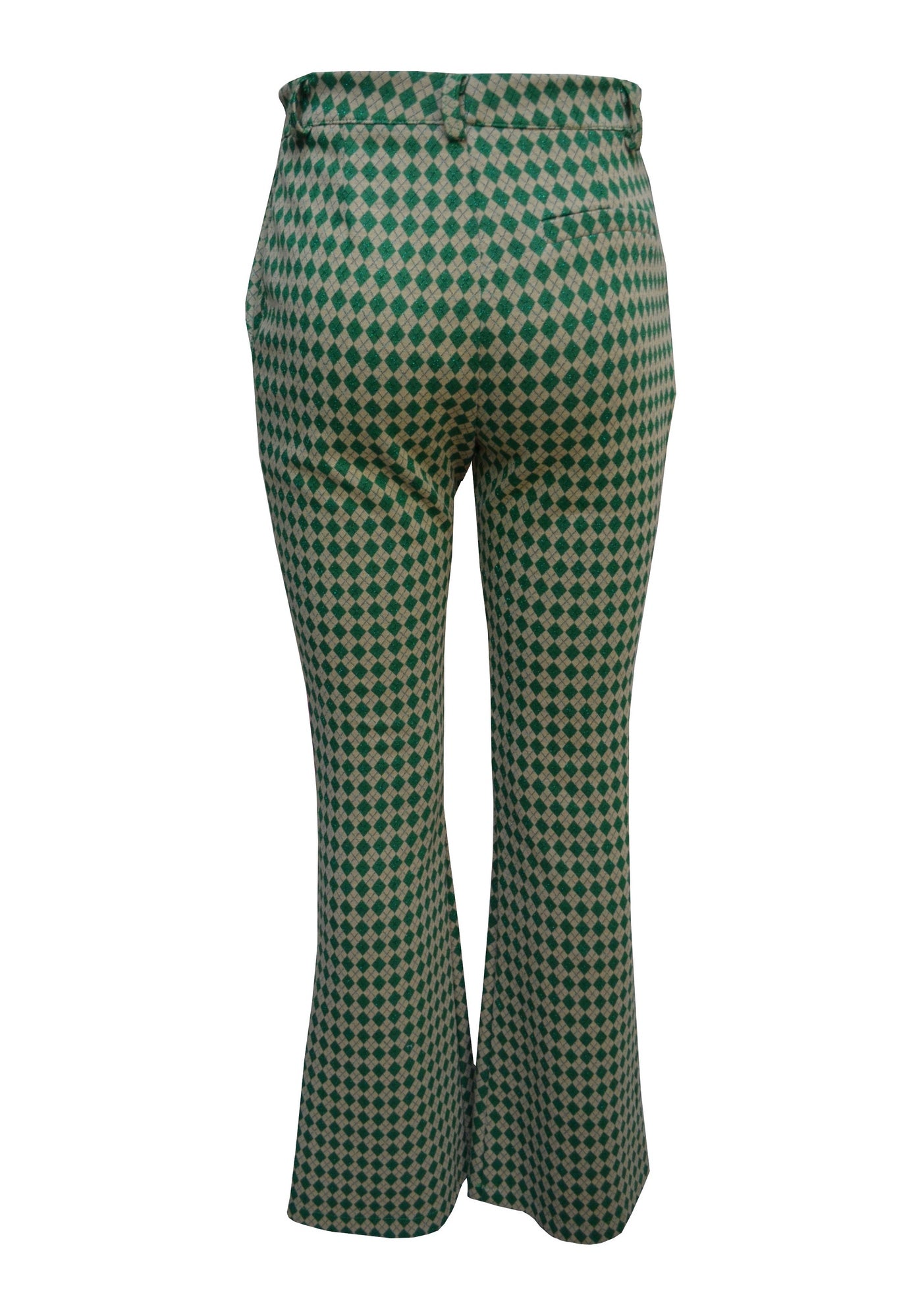 PANTALONI Beige/verde Lumina