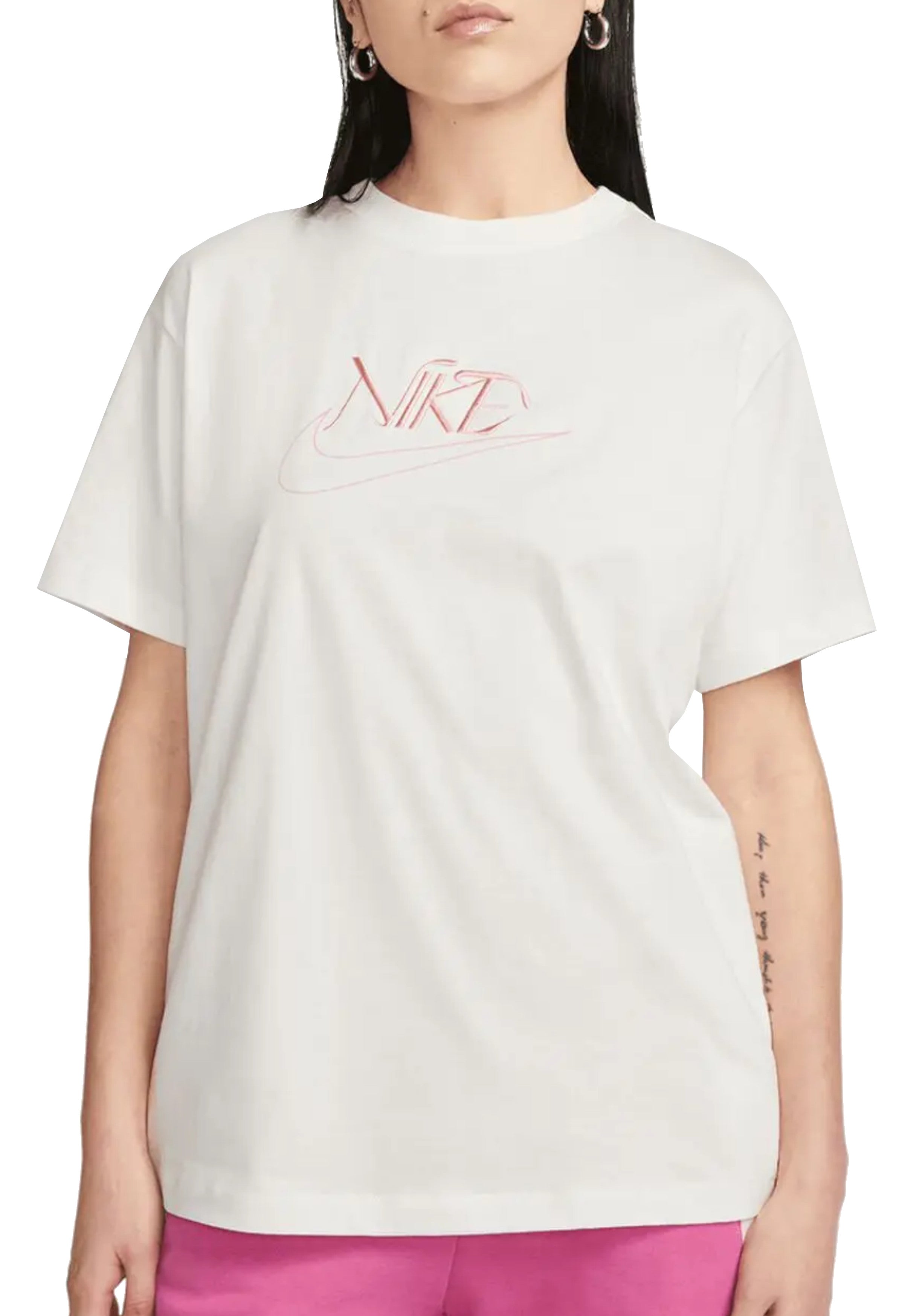 T-SHIRT E CANOTTE Bianco/rosa Nike