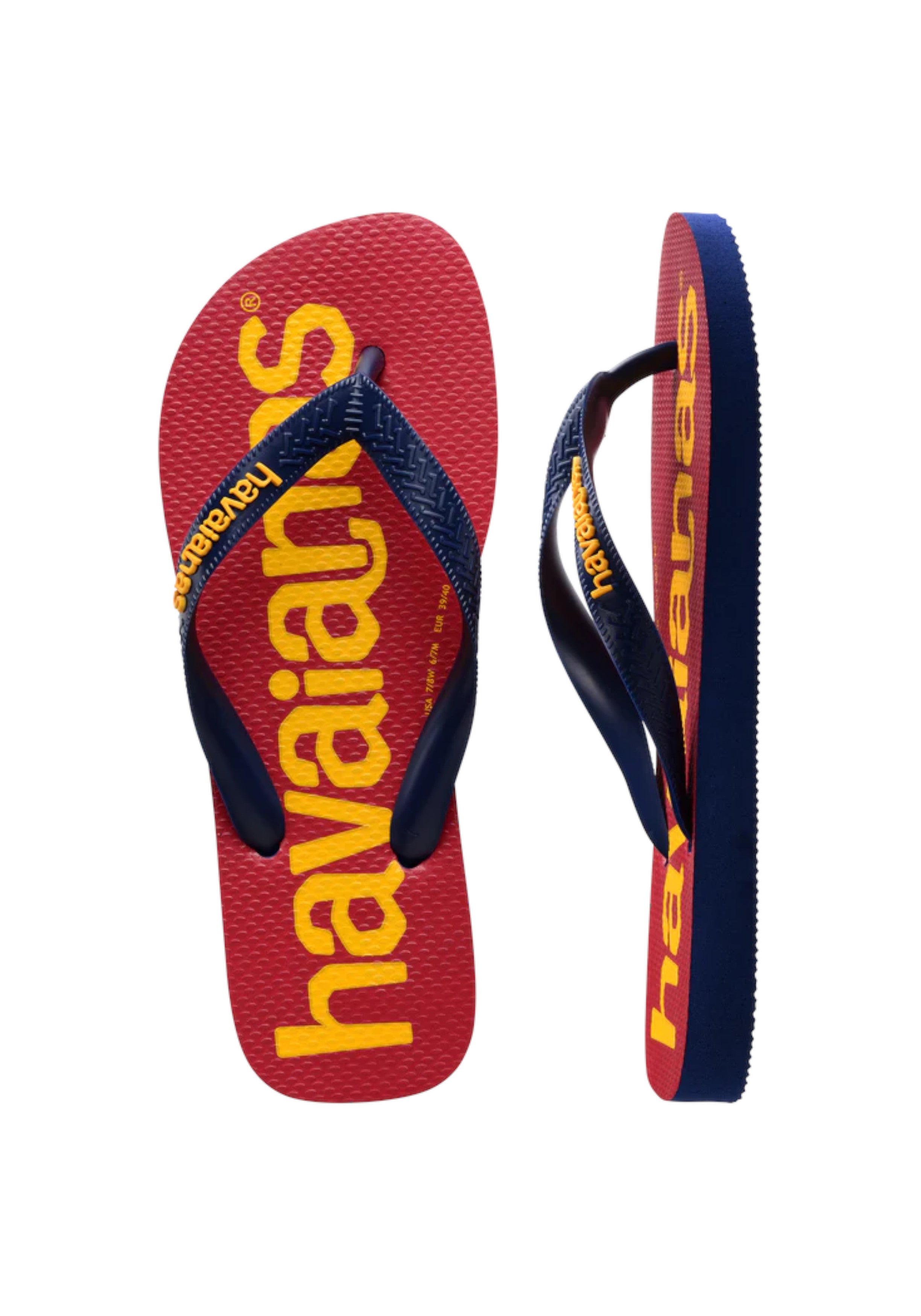 CIABATTE-INFRADITO Bordeaux/blu Havaianas